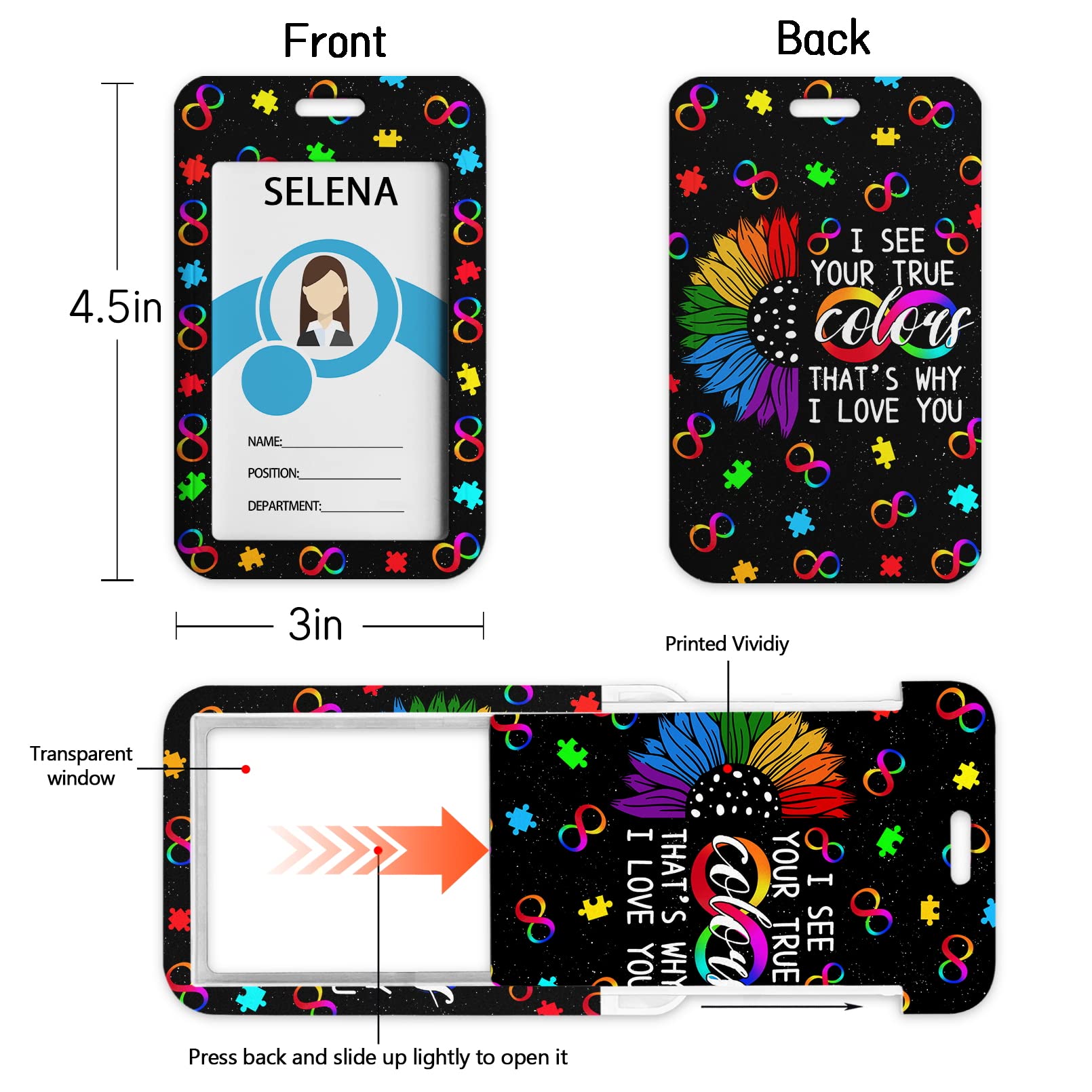 Autism ID Lanyard with Breakaway - for Teachers, Nurses & Office Use