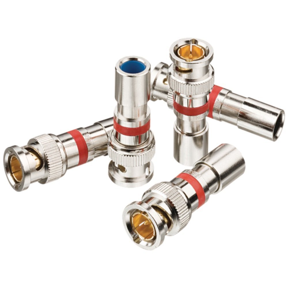 35 Pack RG59 BNC Compression Connectors - Ideal 89-5047 for CCTV, Security Cameras & AV Systems | High-Quality Coaxial Cable Fittings