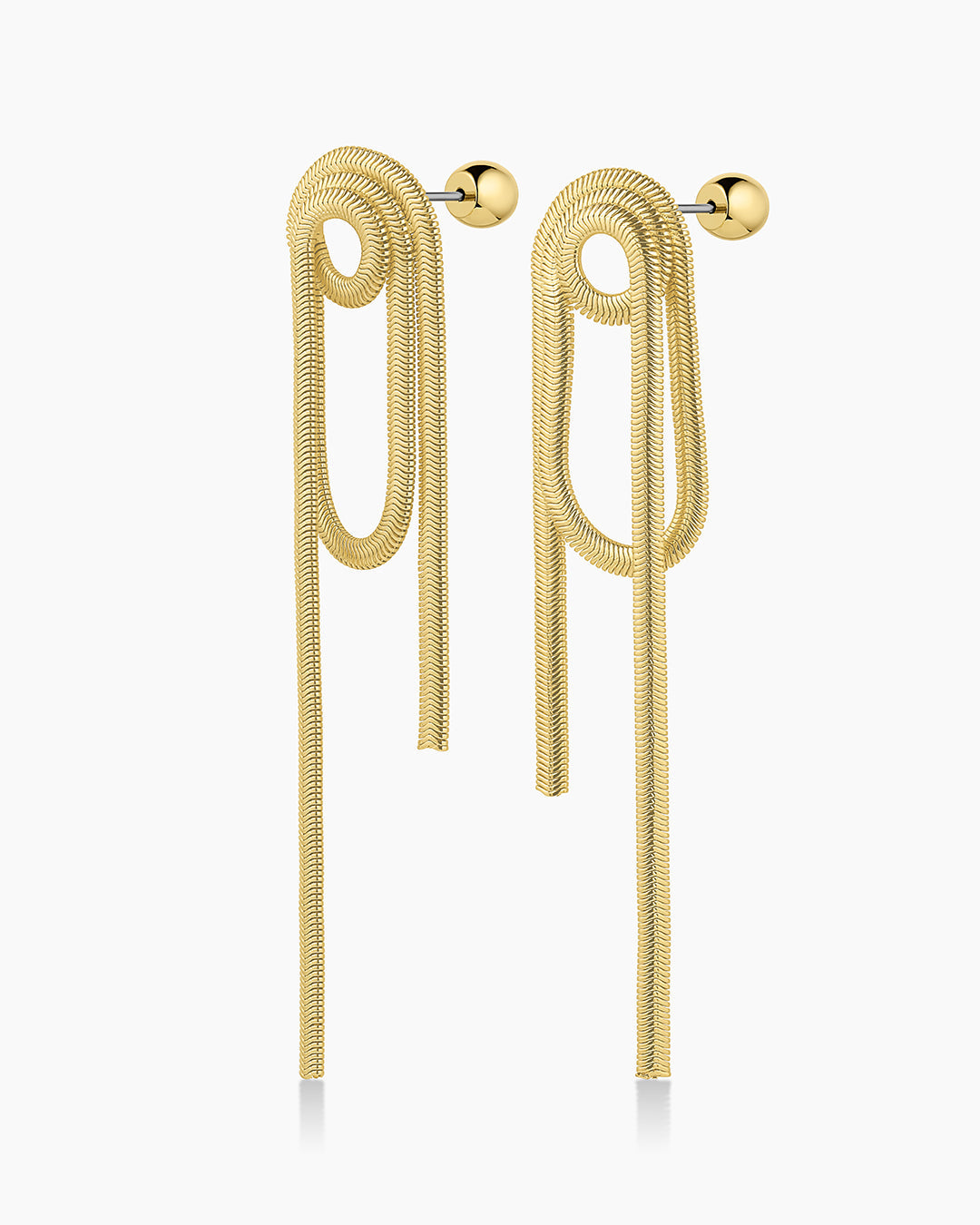 Venice Loop Earrings for Women - Elegant Gold Hoop Earrings for Everyday Wear - Perfect for Casual Outfits, Office & Date Nights