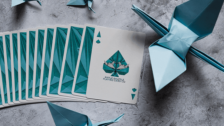 1000 Cranes Playing Cards V2 - Japanese Origami Crane Design Deck for Poker, Magic Tricks & Collectors - Perfect for Game Nights, Gifts & Cardistry