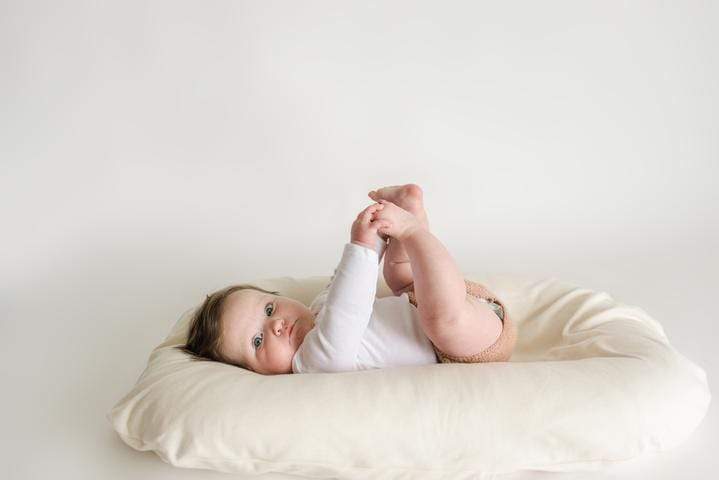 Organic Cotton Cover for Snuggle Me Infant Lounger - Soft & Breathable Baby Nest Cushion Protector - Perfect for Nursery, Playtime & Co-Sleeping