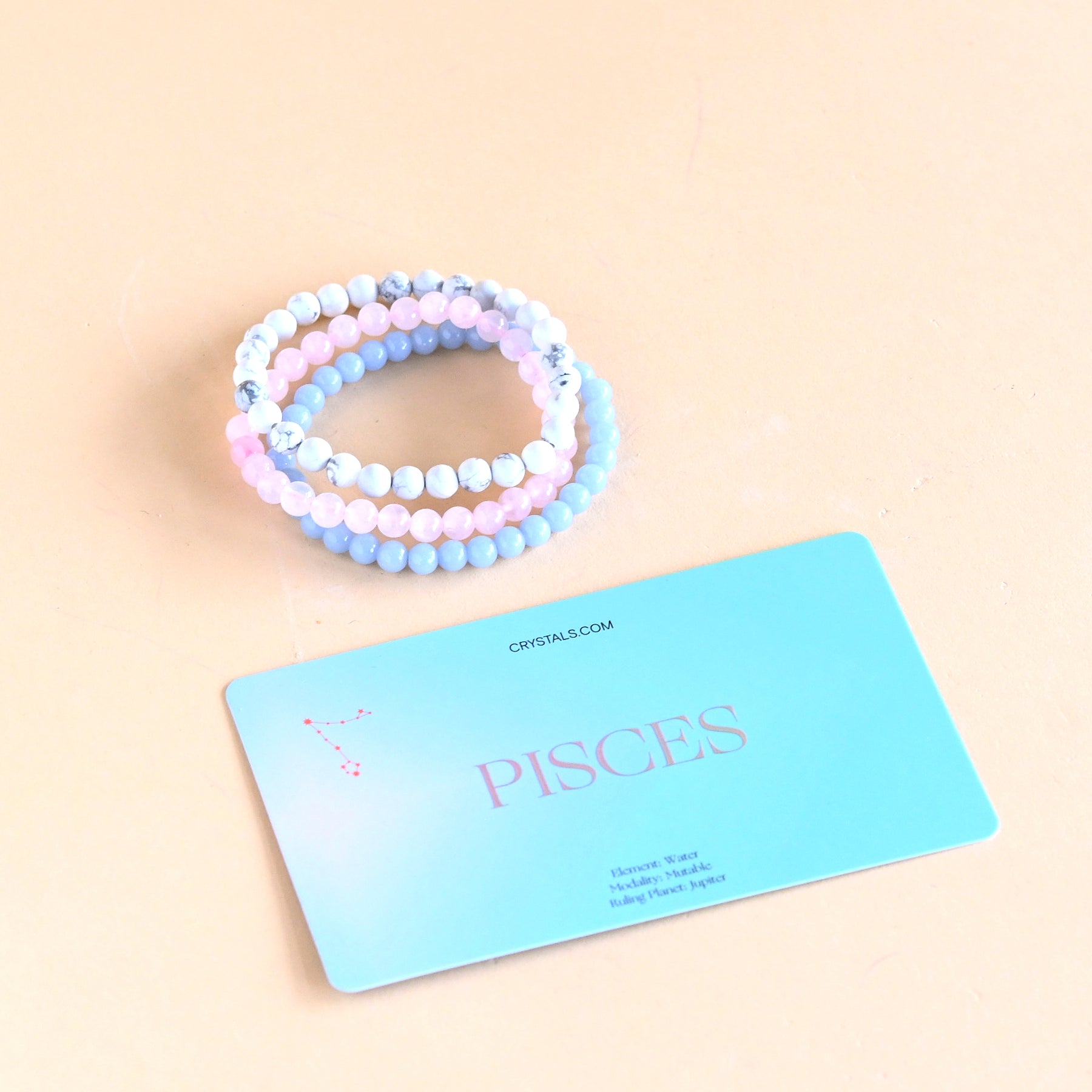 Pisces Zodiac Bracelet Trio Set - Sterling Silver Adjustable Charm Bracelets for Women - Perfect for Birthdays, Gifts & Everyday Wear