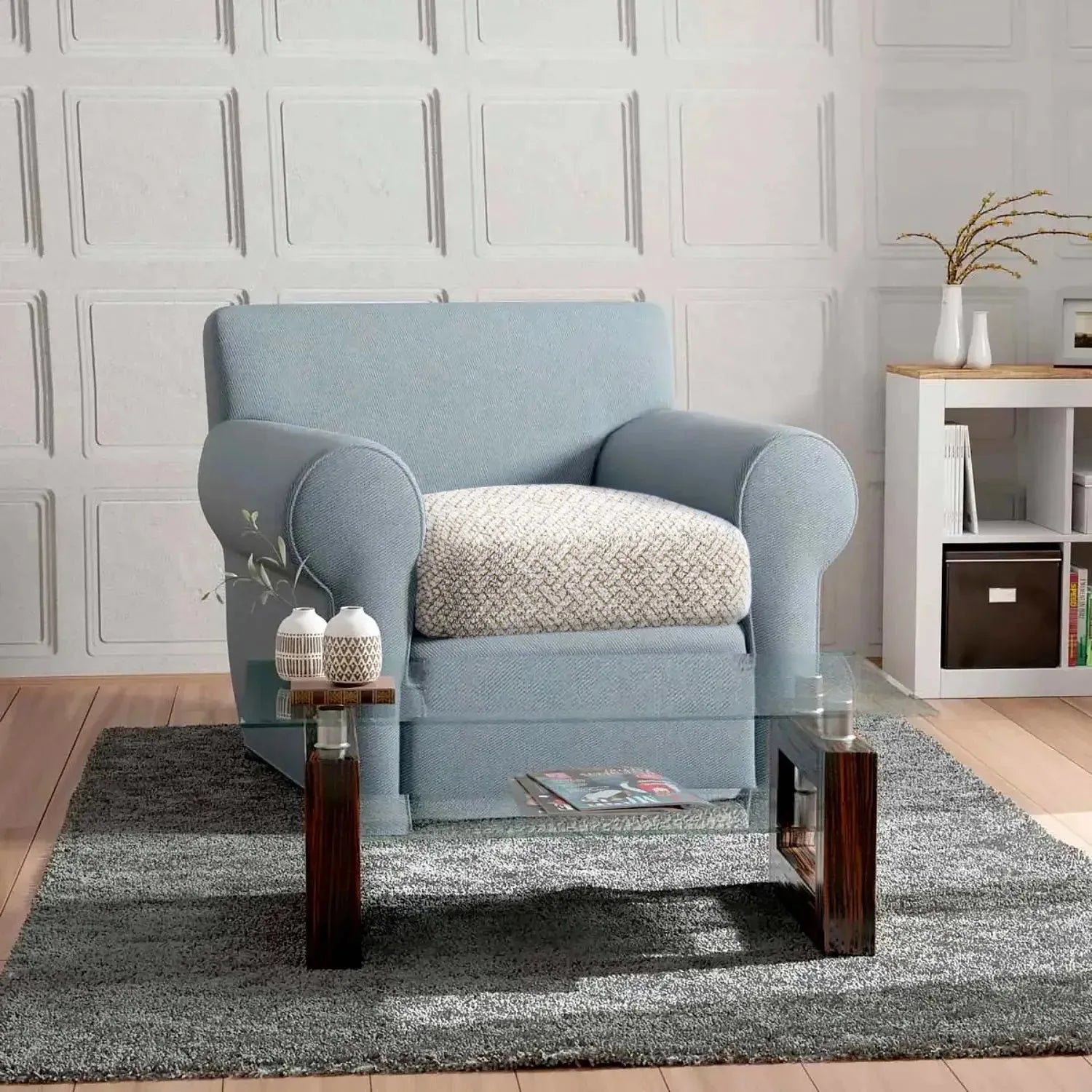 Premium Microfiber Seat Cushion Cover - Soft, Durable & Stylish Home Decor for Sofa, Chair, and Car - Perfect for Living Room, Office & Travel Comfort