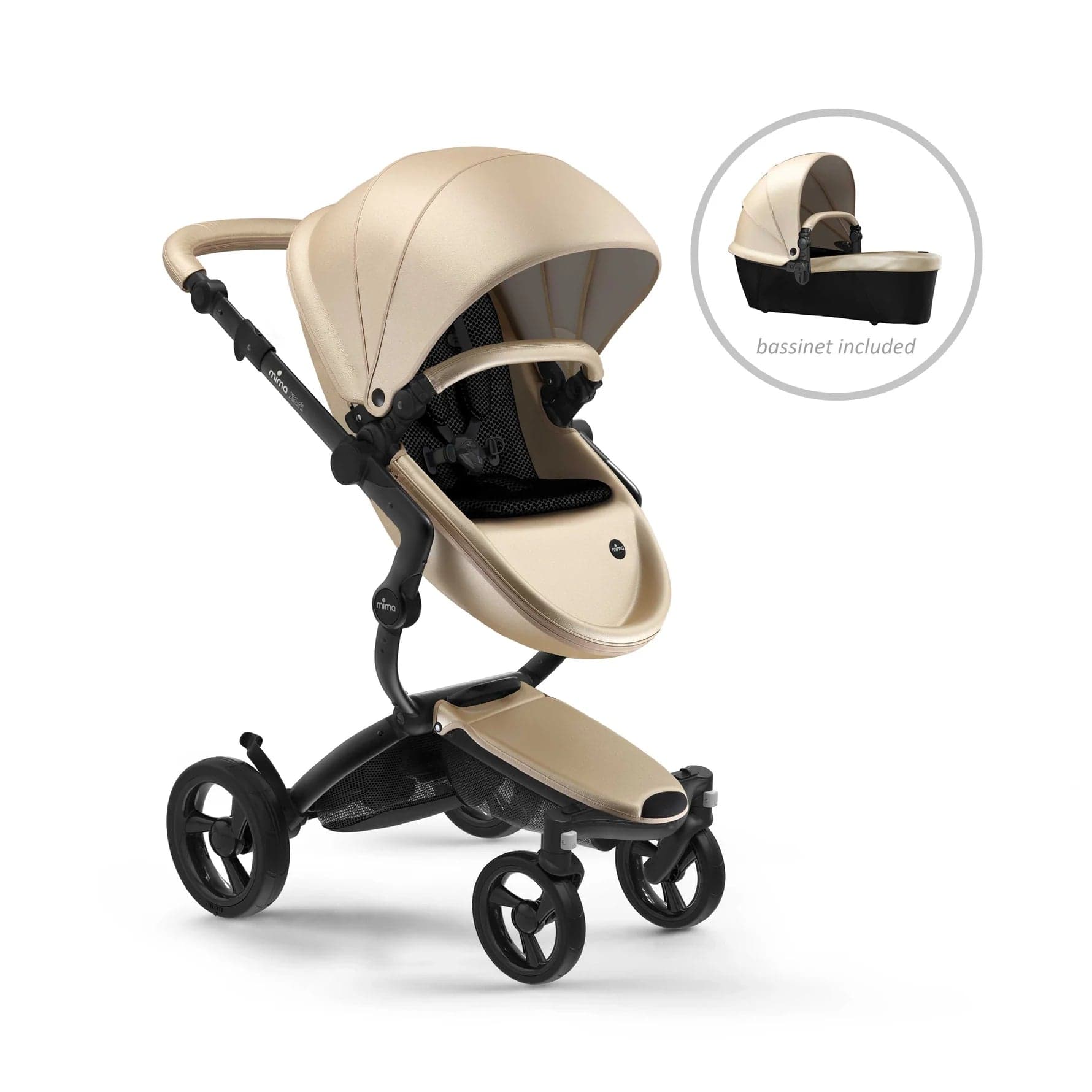 Mima® Xari Stroller - Lightweight Luxury Baby Stroller with Adjustable Seat & Canopy | Perfect for Travel, Shopping & Daily Walks