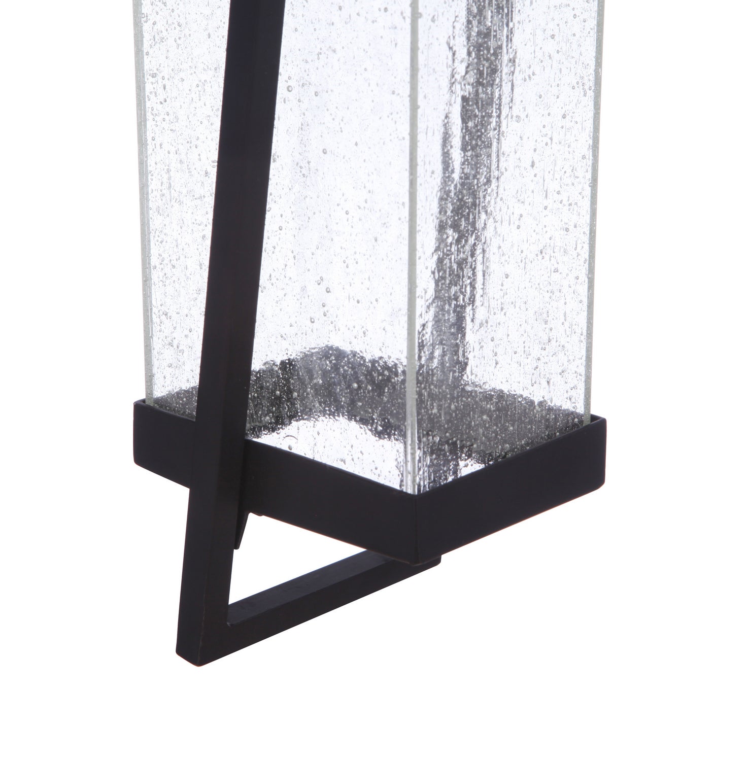 Bryce LED Outdoor Lantern - Waterproof Solar Powered Wall Light for Porch, Garden, Patio - Midnight Black Finish - Energy Efficient Night Lighting for Home Exterior