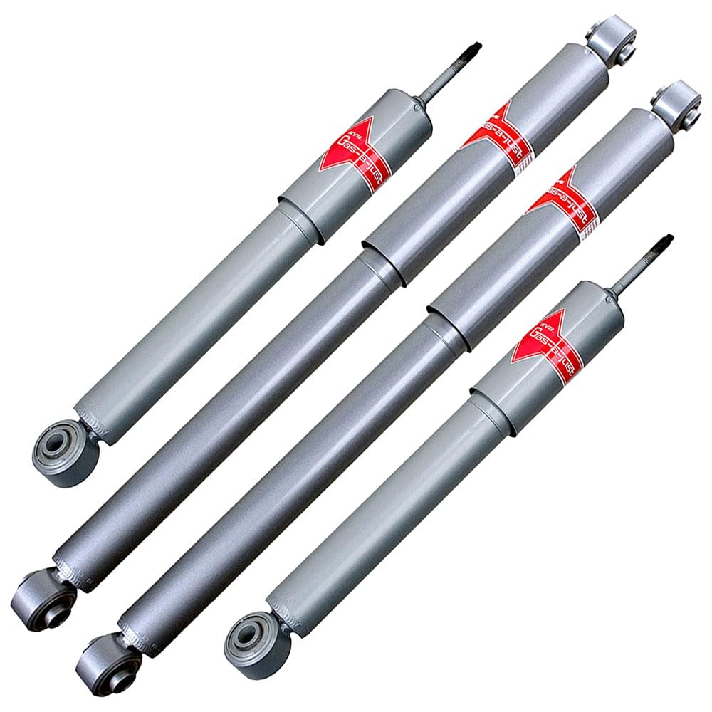 BuyAutoParts 77-62156AX New Set of 4 Gas-A-Just Shocks & Struts for Chevy Silverado 2500 & 1500 - Heavy Duty Suspension Upgrade for Off-Roading, Towing & Smooth Ride