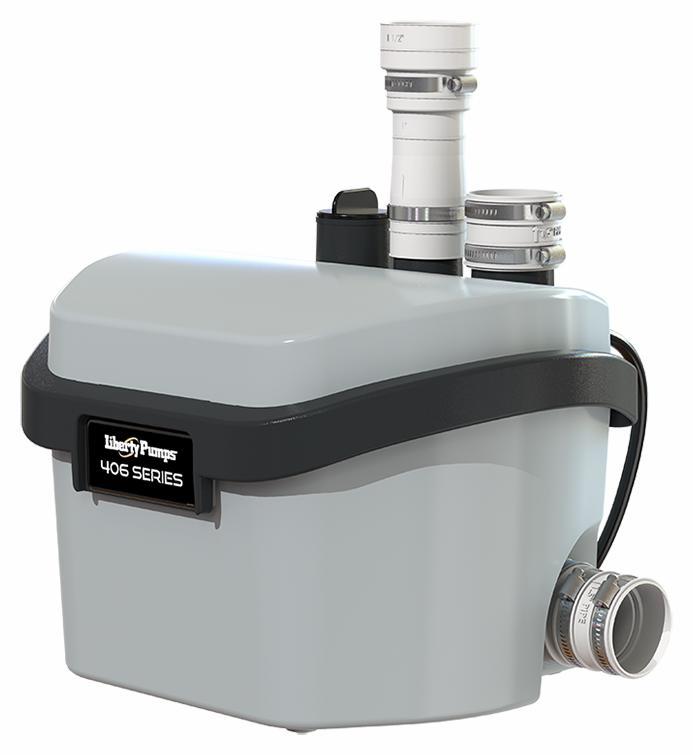 1/6HP Compact Drain Pump 115V - Liberty Pumps 406 - High Efficiency Sump Pump for Basement, Crawl Space & Laundry Room Flood Prevention