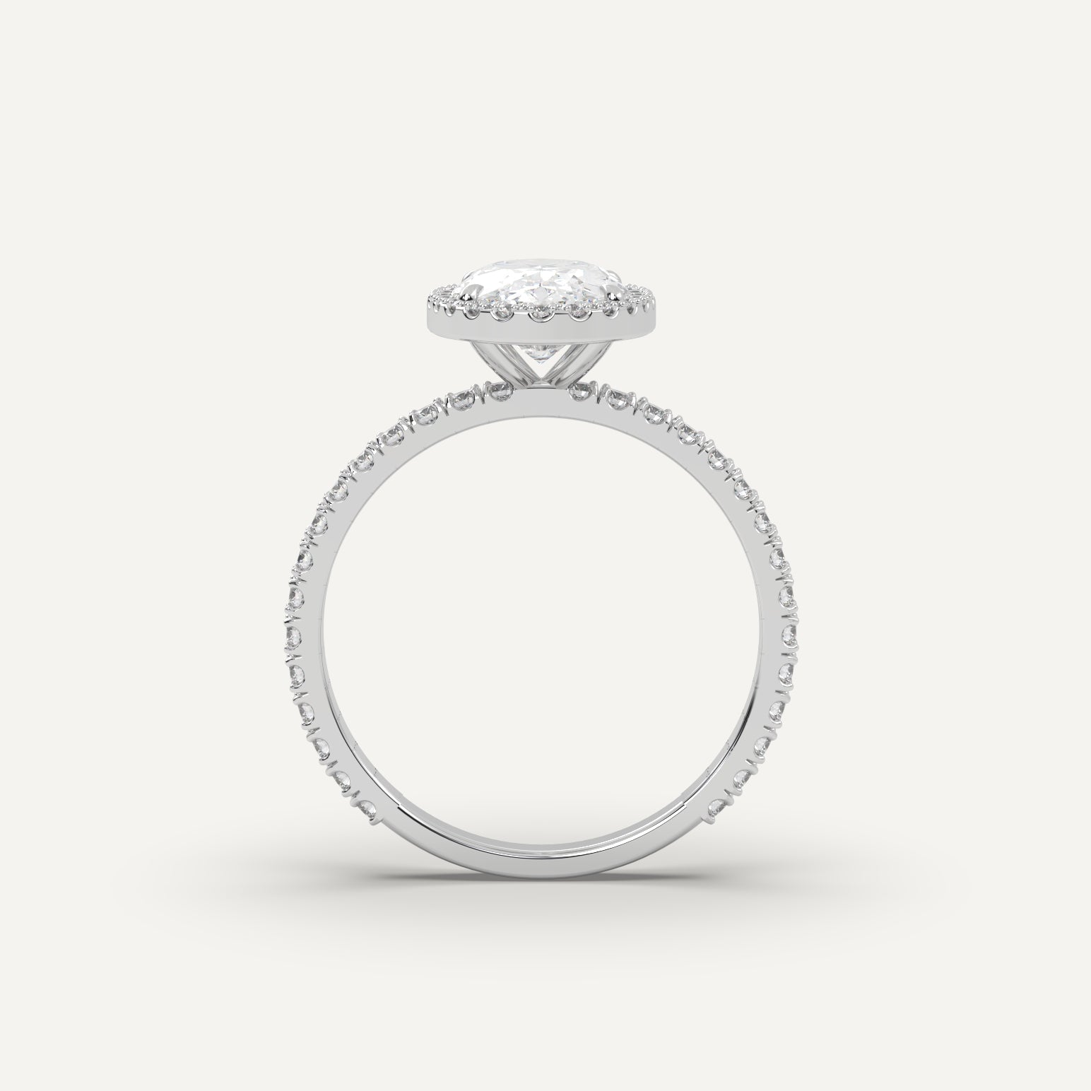 2 Carat Oval Cut Diamond Ring for Women - 14K White Gold Engagement Wedding Band - Perfect for Proposals, Anniversaries & Special Occasions