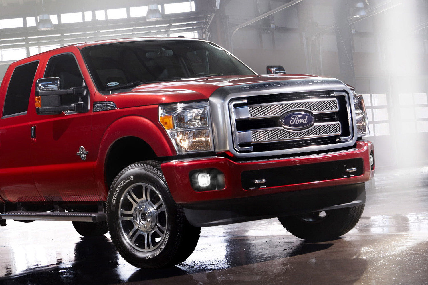 2011-2016 Ford F250 Complete LED Fog Light Kit with White Lights, Wiring Harness & Bezels - Upgrade for Enhanced Nighttime Visibility & Off-Road Driving