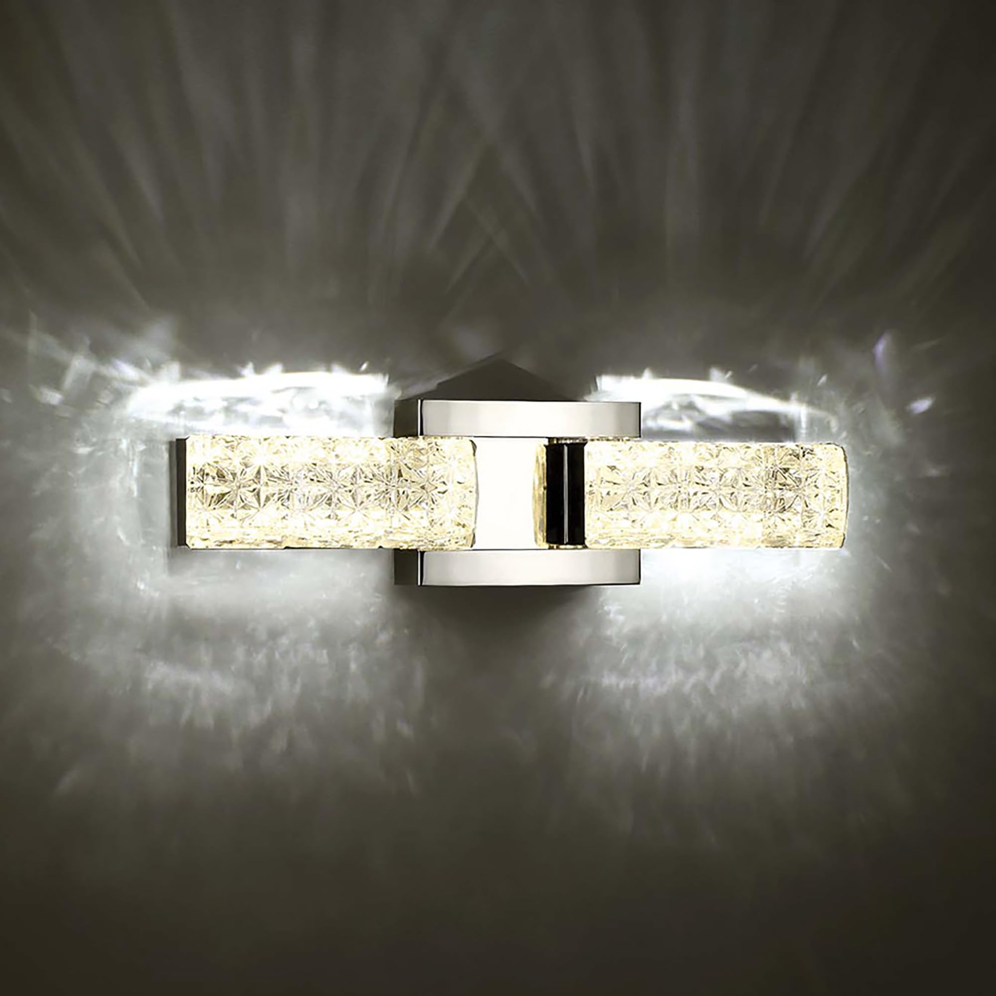 Modern Forms Sofia 19-inch LED Bathroom Vanity Light - 3500K Warm White - Polished Nickel Finish - Perfect for Bathroom Mirror Lighting, Powder Room, and Modern Home Decor