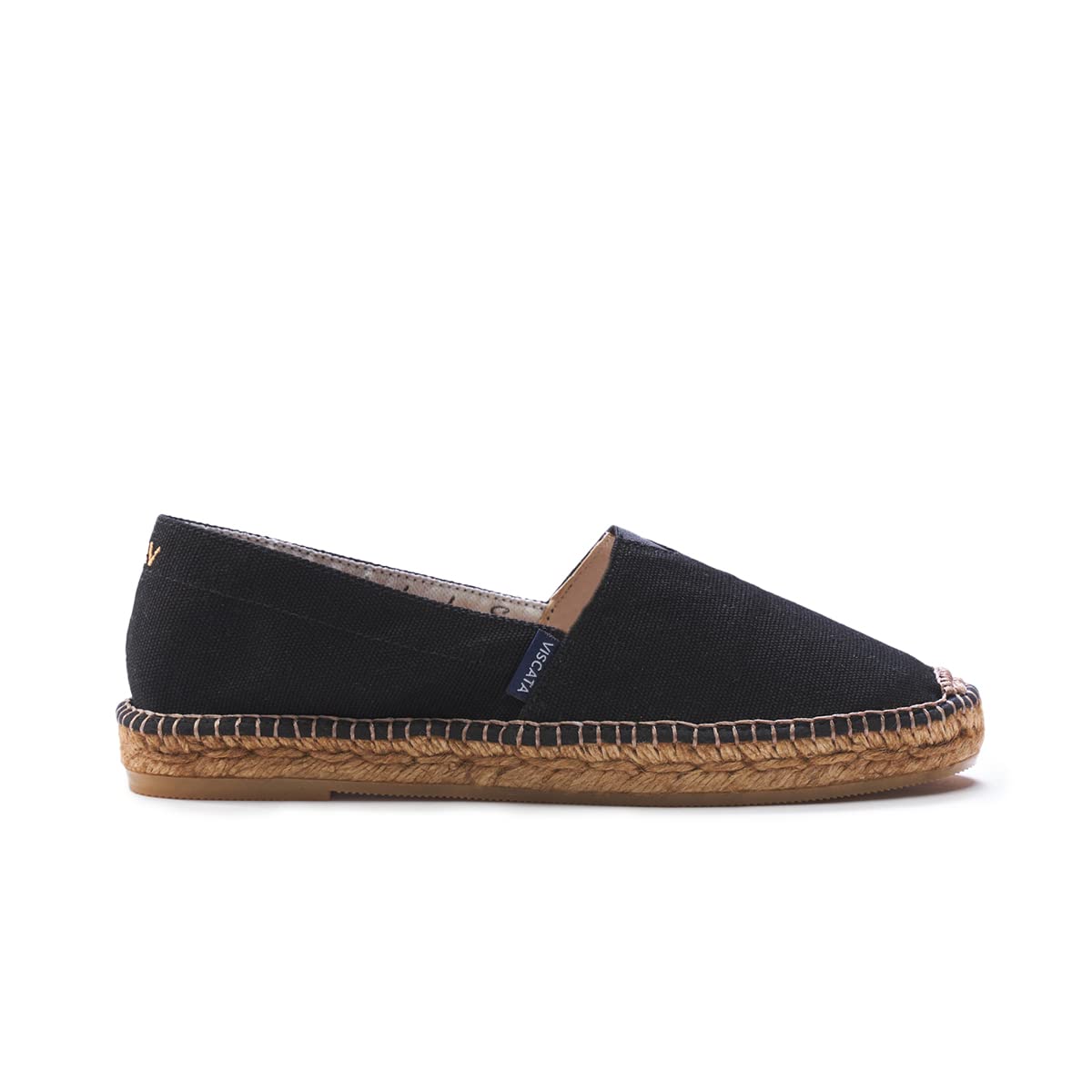 Viscata Barceloneta Women's Espadrille Flats - Handmade in Spain, Fashionable Organic Cotton Canvas Slip-On Shoes with 100% Natural Jute Midsole | Lightweight & Comfortable for Casual Wear, Beach, Summer Outfits, and Everyday Style