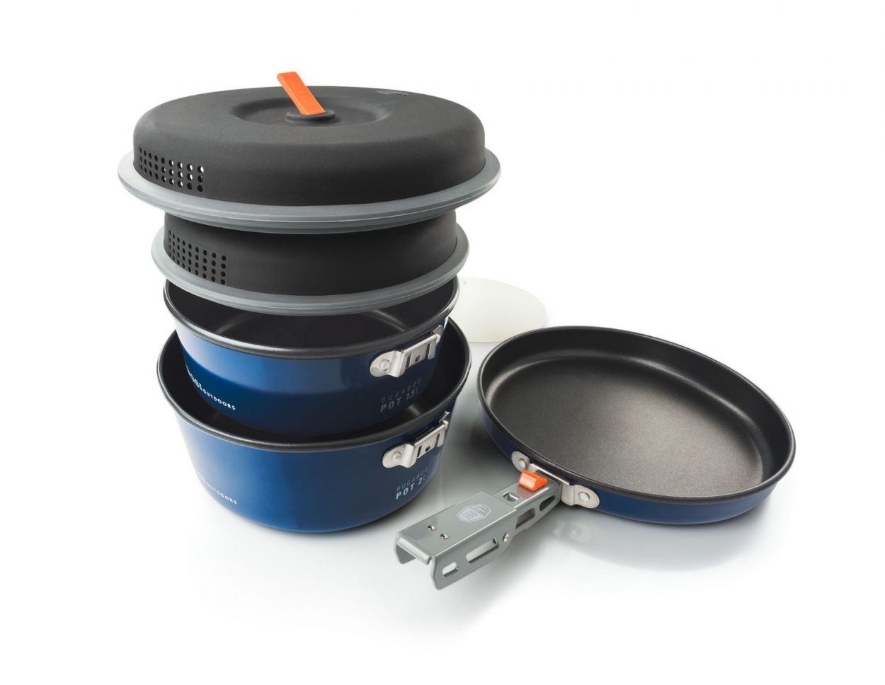 Bugaboo Base Camper Camp Cookset - Large Outdoor Cooking Set for Camping, Hiking & Backpacking | Durable Stainless Steel Cookware with Compact Storage