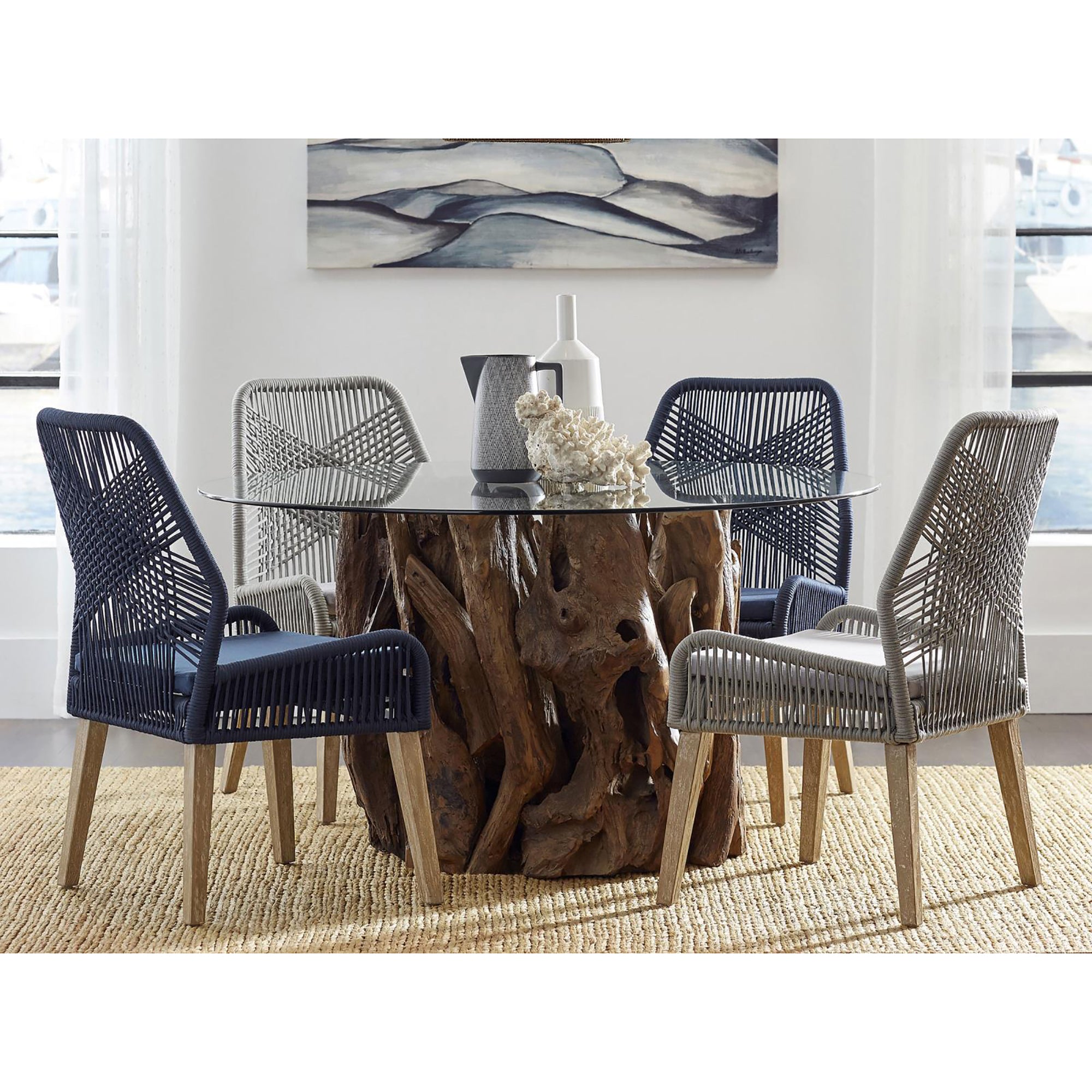 Dark Navy Upholstered Side Chairs (Set of 2) - Modern Dining Room Accent Chairs for Kitchen, Breakfast Nook or Office