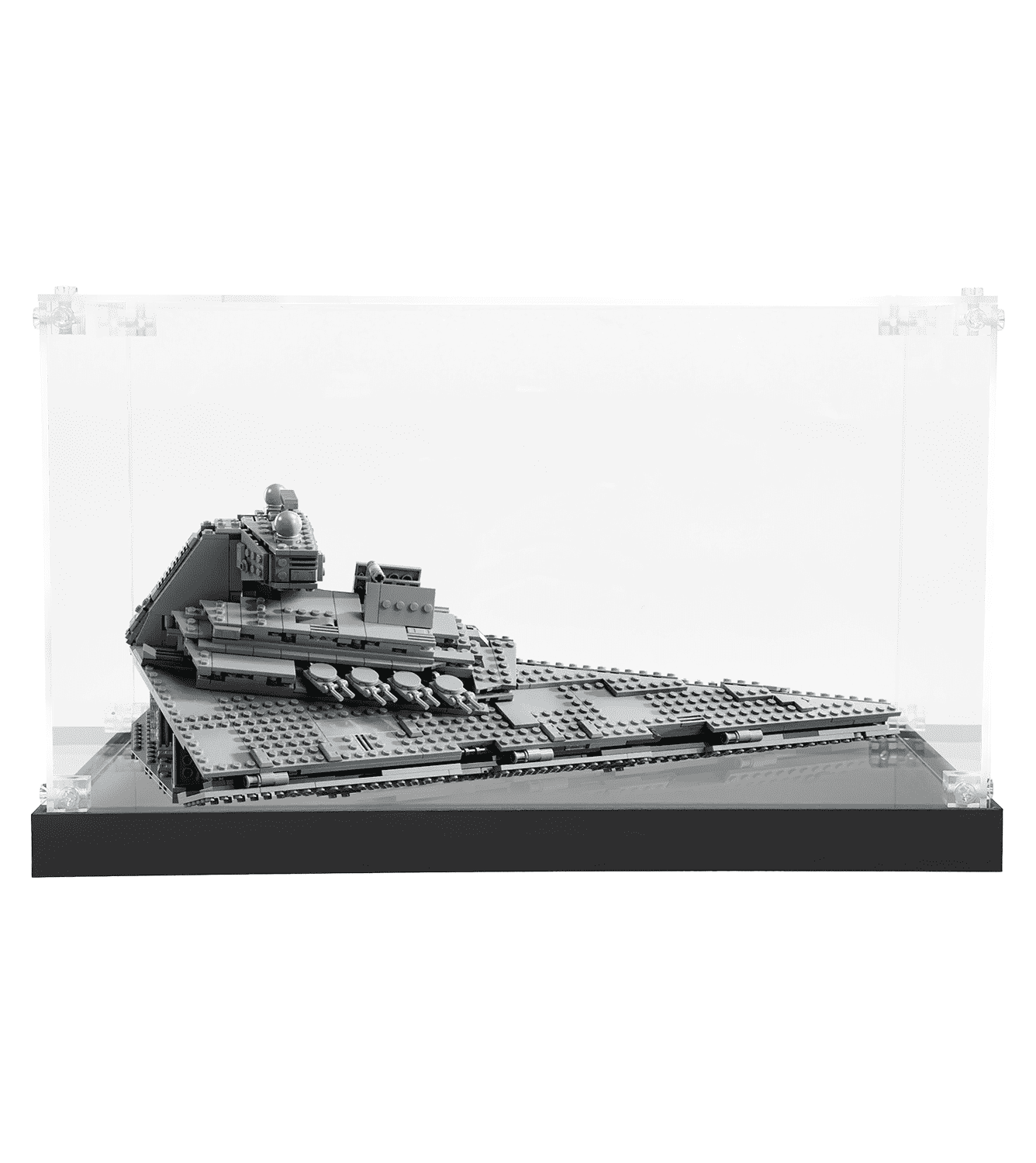 LEGO Star Wars Imperial Star Destroyer 75394 Display Case - Premium Acrylic Showcase for Model Protection & Display | Perfect for Home Decor, Office Collection, and Gift for Star Wars Fans