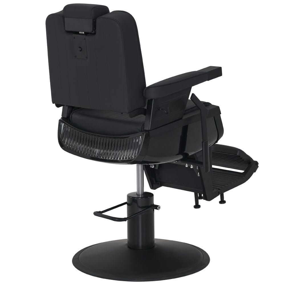 Premium Winston Barber Chair - Heavy Duty Salon Styling Chair with Hydraulic Lift & Adjustable Headrest for Professional Haircuts & Grooming | Perfect for Barbershops, Salons & Home Barber Stations