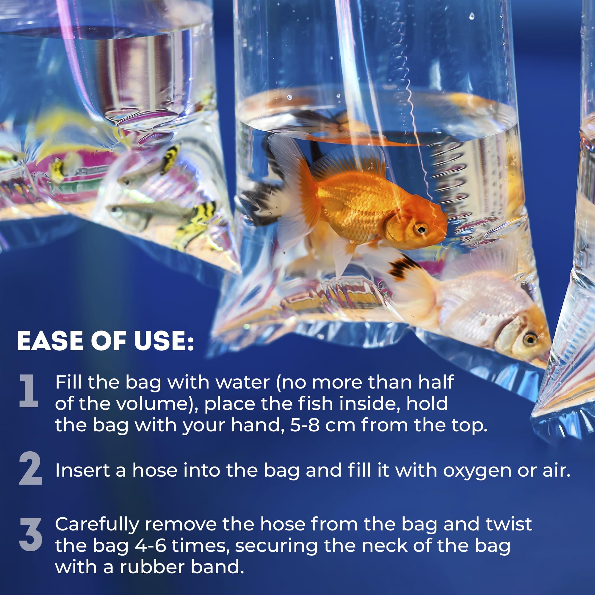APQ 9x18 Inch Clear Plastic Live Fish Shipping Bags - 1000 Pack of 2 Mil Thick Polyethylene Aquarium Fish Transport Bags | Durable for Safe Fish Transportation, Perfect for Pet Stores, Aquarium Enthusiasts & Fish Breeders