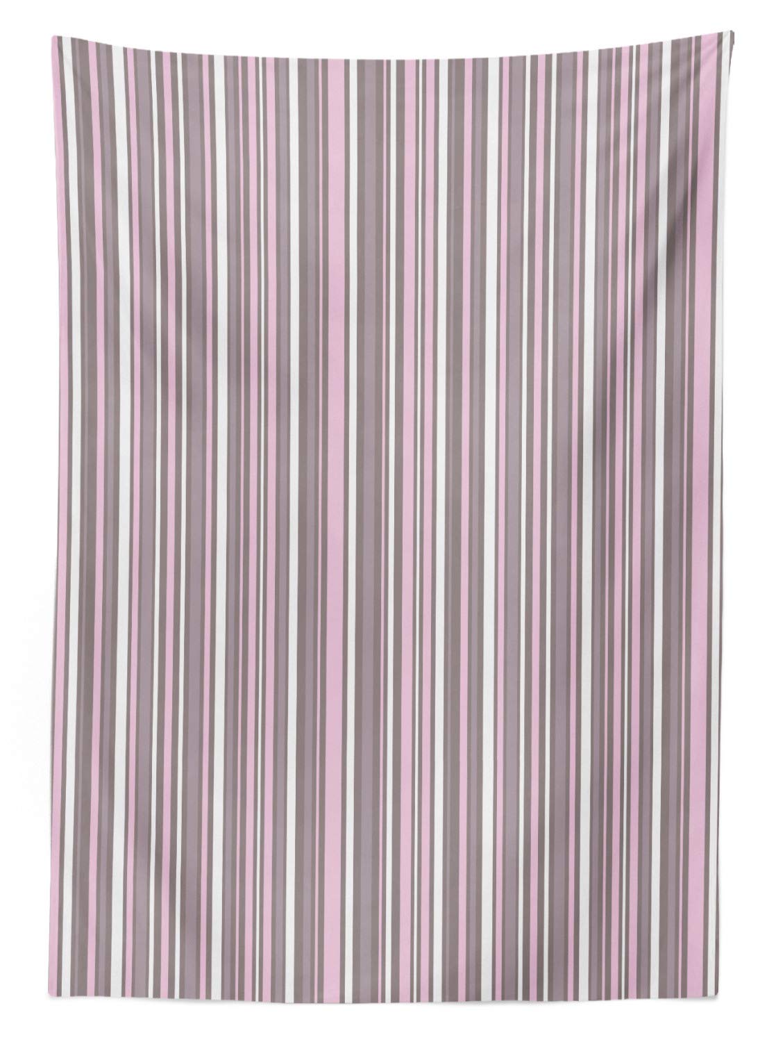 Ambesonne Geometric Outdoor Tablecloth - Striped Modern Art Inspired Abstract Design, Washable Picnic Table Cover 58