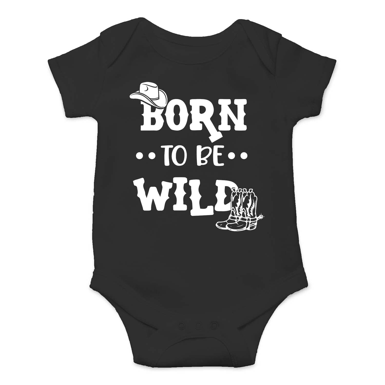 Born To Be Wild - Funny Baby Bodysuit for Boys & Girls | Newborn Essentials & Cute Outfits for Infants | Perfect for Playtime, Photo Shoots & Everyday Wear