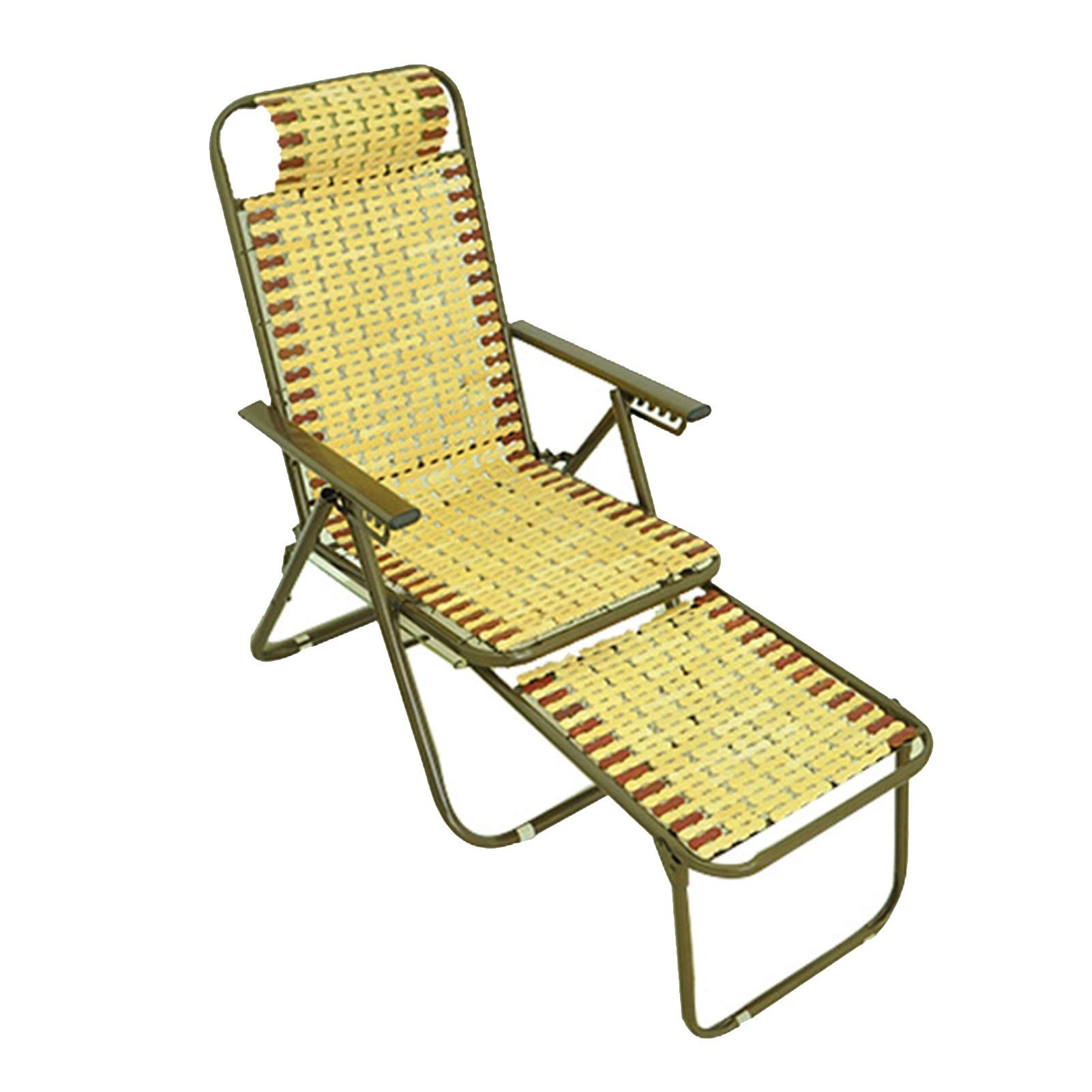 Zero Gravity Recliner Chair with Bamboo Frame - Foldable Lounge Chair for Office, Beach, and Outdoor Relaxation | Adjustable Reclining Patio Chair (156x43x39cm) | Perfect for Backyard, Poolside, and Nap Time