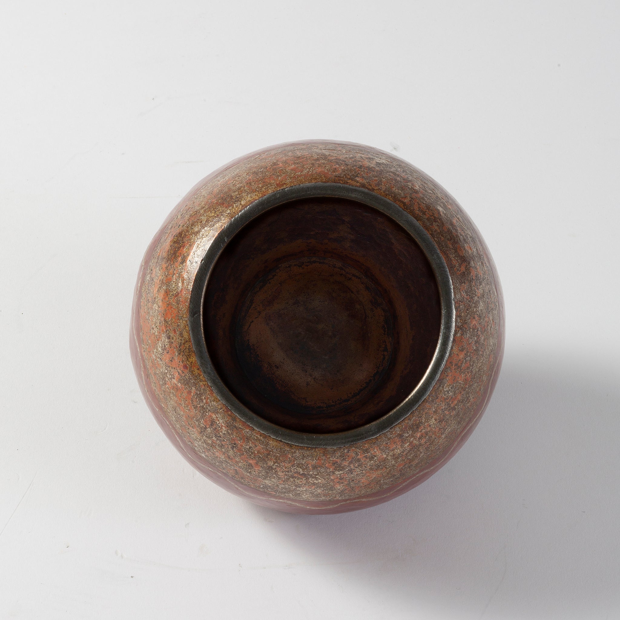 Claudius Linossier Dinanderie Vase - Handcrafted French Art Deco Copper Vase for Home Decor, Wedding Centerpiece & Luxury Gift