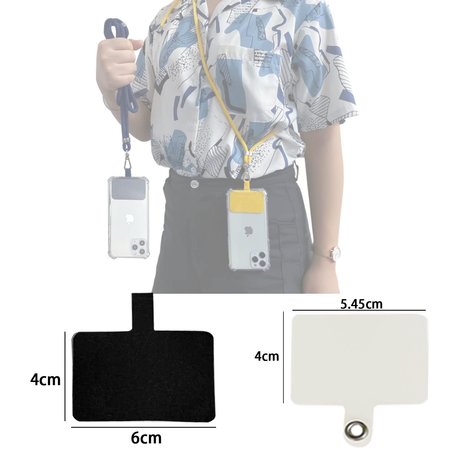 DKDDSSS 6-Pack Universal Phone Lanyard, Adjustable Neck Strap for Most Smartphones - Hands-Free Convenience for Travel, Shopping, and Outdoor Activities