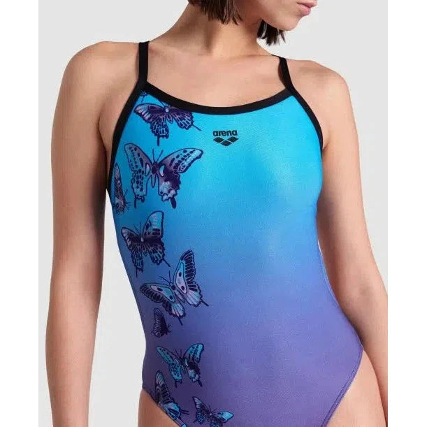 Arena Women's Butterfly Swimsuit - High Performance One Piece Bathing Suit for Competitive Swimming & Training - Perfect for Swim Meets, Lap Swimming & Water Aerobics