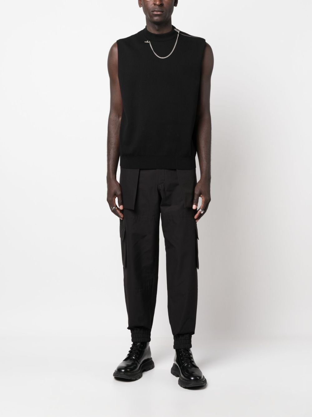 Alexander McQueen Black Trousers for Men - Stylish Slim Fit Pants for Business, Office, and Casual Wear