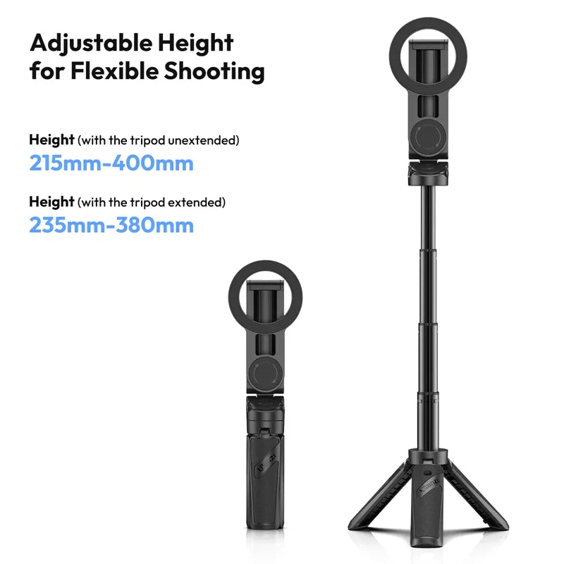 Ulanzi JJ03 3-in-1 Magnetic Phone Tripod Stand with Wireless Remote - Perfect for Vlogging, Live Streaming & Hands-Free Photography