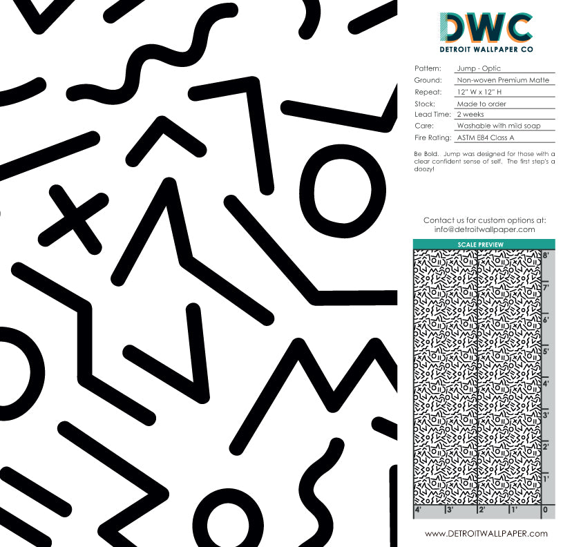 Jump Optic Wallpaper - High-Quality Self-Adhesive Peel and Stick Wallpaper for Home Decor - Perfect for Living Room, Bedroom, and Office Renovation