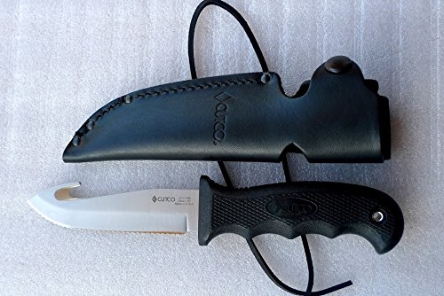 CUTCO #5717BK Gut Hook Hunting Knife with Leather Sheath - Premium Outdoor Knife for Hunting, Camping & Survival Gear