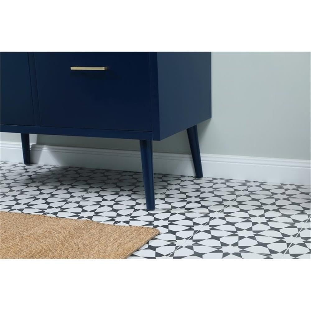 42 Inch Elegant Blue Bathroom Vanity Cabinet for Modern Kitchen & Bath - Perfect for Small Bathroom Remodeling & Space-Saving Storage Solutions