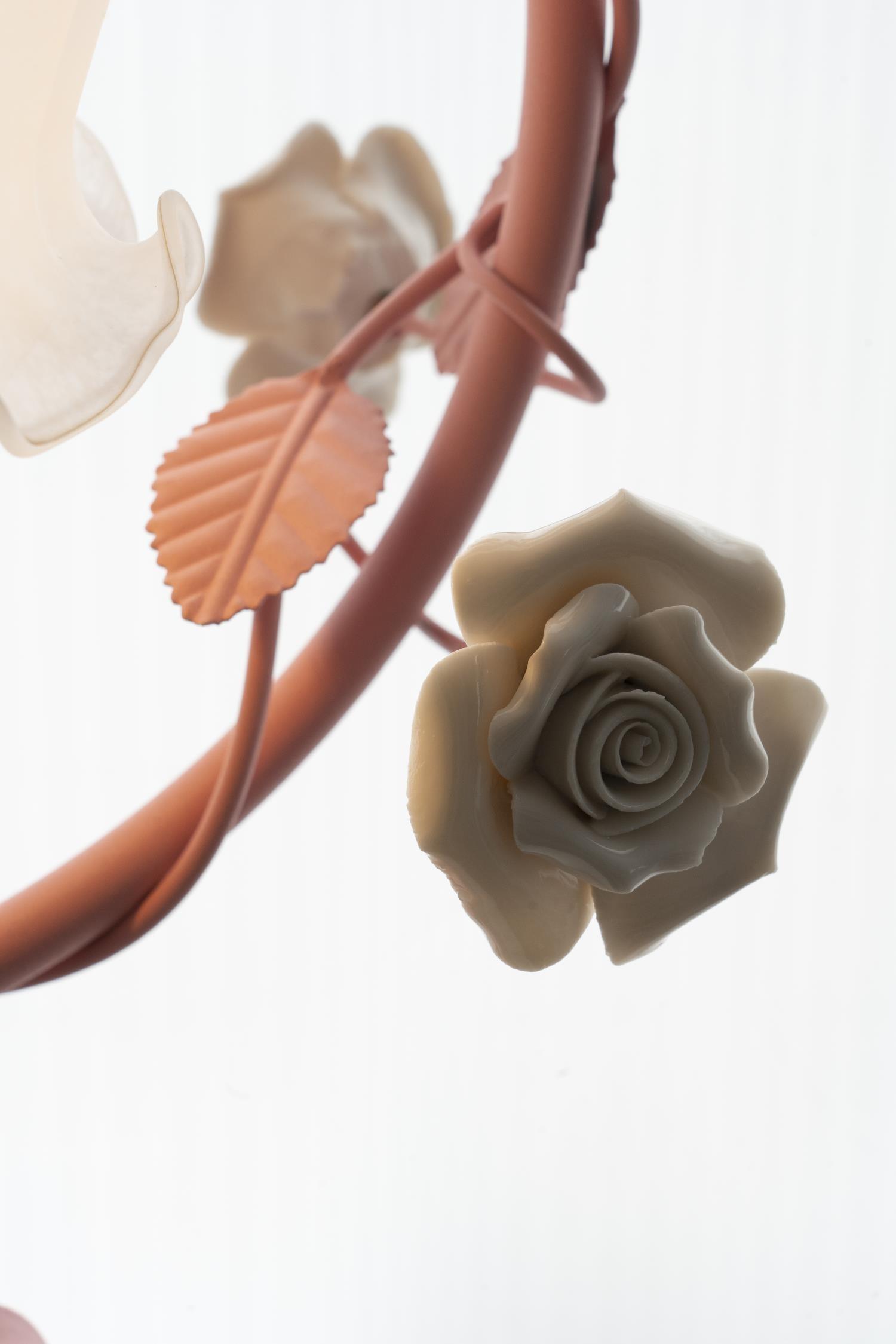 Ron Rose Flower Table Lamp - Elegant Decorative LED Night Light for Bedroom, Living Room, and Office - Perfect for Home Decor, Romantic Ambiance, and Gift Giving
