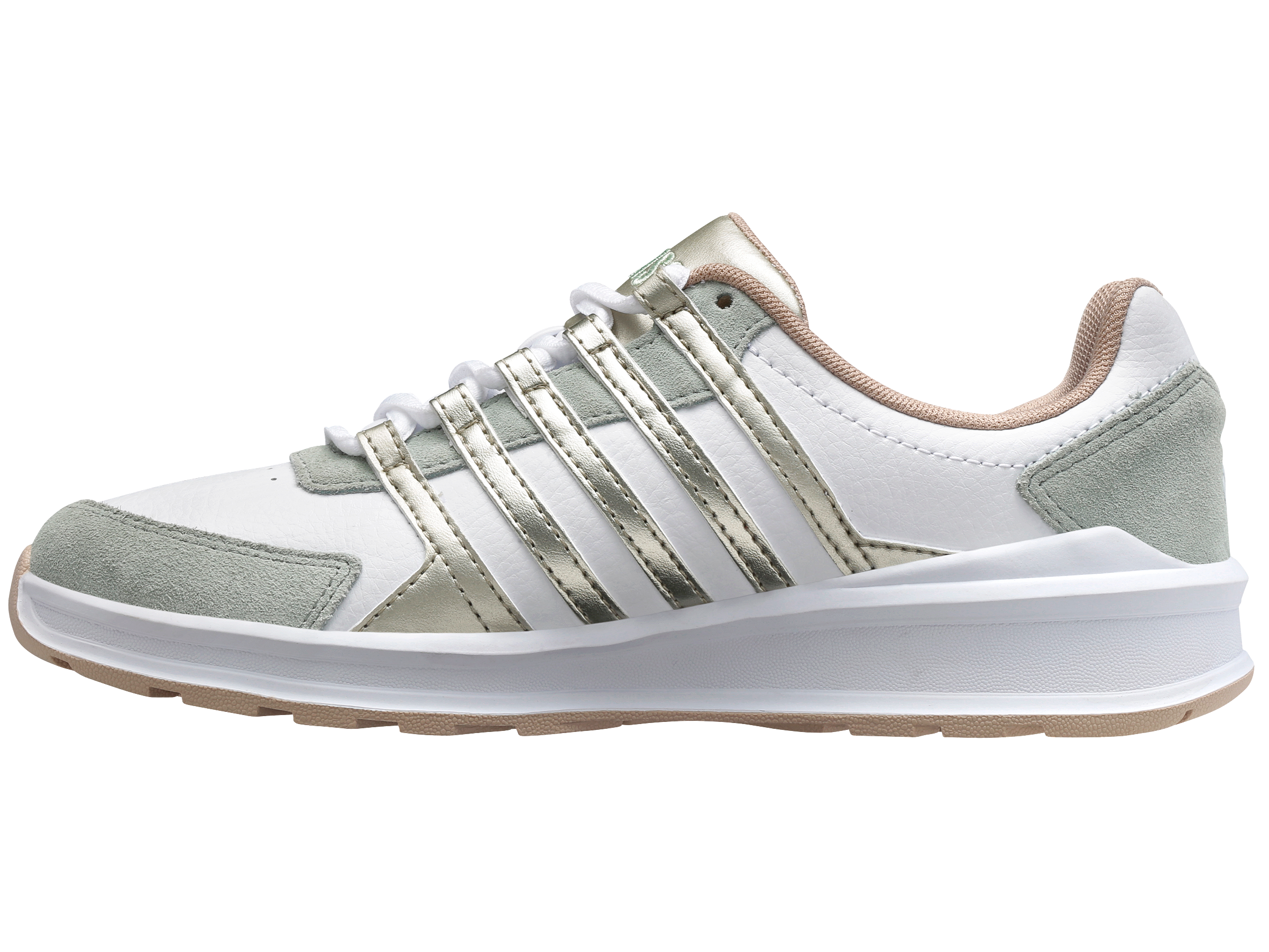 New Balance 97000 995 M Vista Trainer Running Shoes - White/Frosty Green/Champagne | Lightweight Cushioned Sneakers for Men | Perfect for Jogging, Gym Workouts & Casual Wear