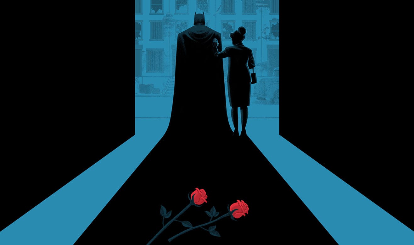 Batman: The Animated Series Crime Alley Variant Screenprinted Poster - Limited Edition DC Comics Wall Art for Home, Office & Man Cave Decor