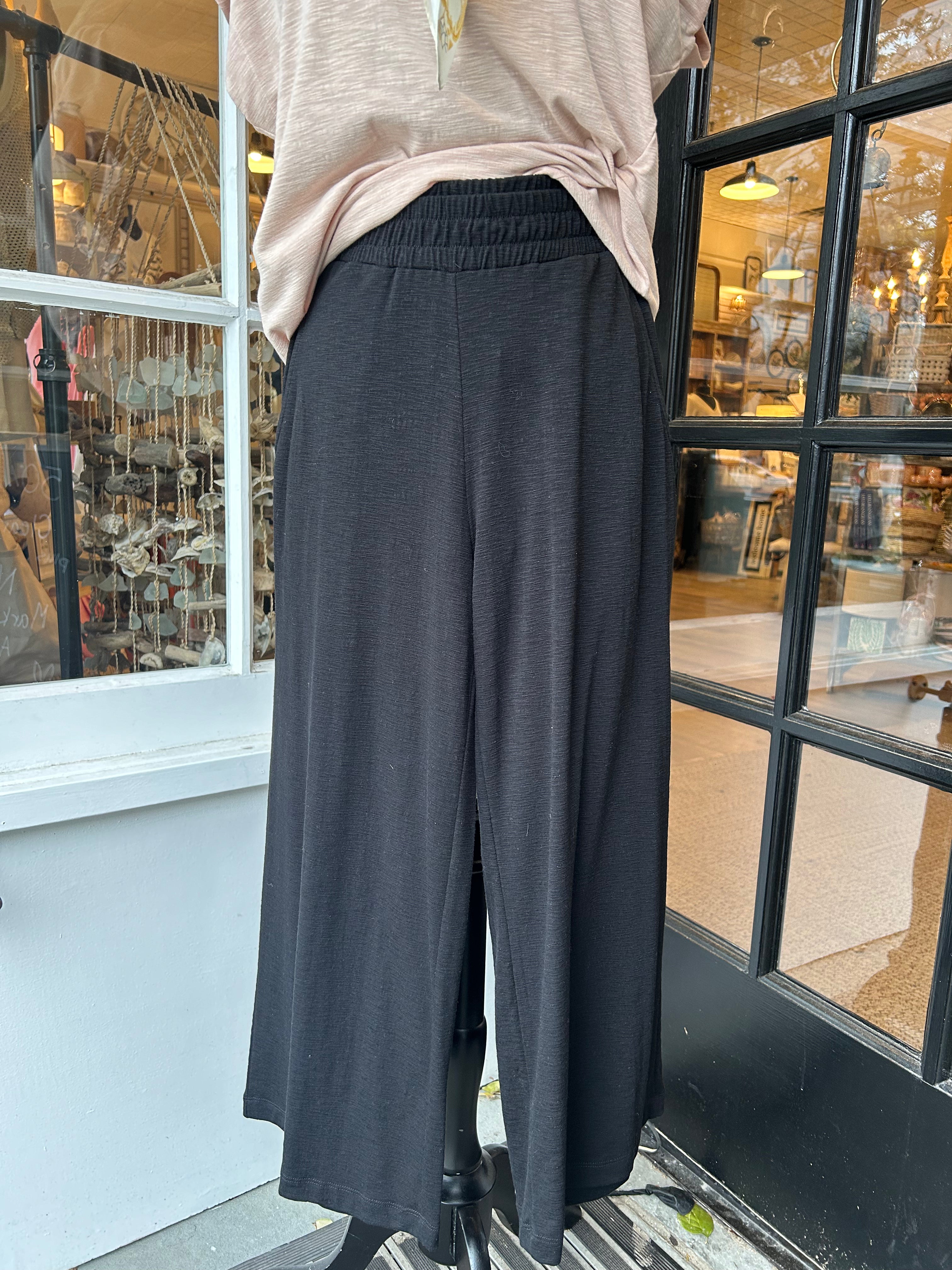 Georgia Pull On Pants for Women - Comfortable Stretch Waist Casual Trousers for Work, Travel & Everyday Wear
