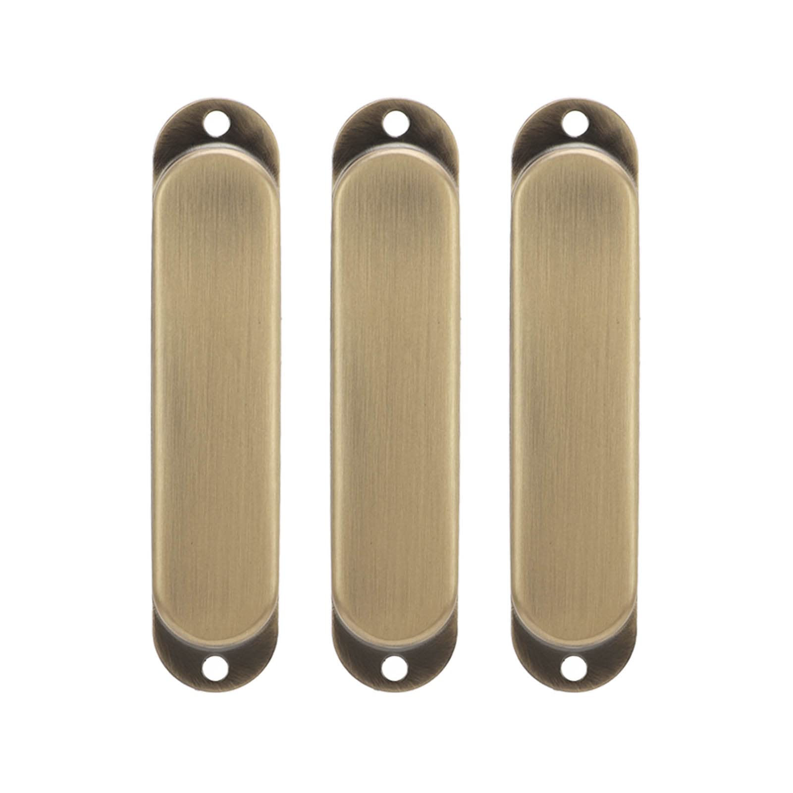 3Pcs Copper Guitar Pickup Covers for Electric Guitar - Single Coil Pickup Protector, Cyan Bronze Guitar Accessories | Perfect for Blues, Rock & Studio Recording