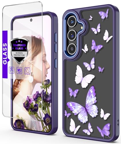 Golden Shield Flower Series-Purple Butterfly