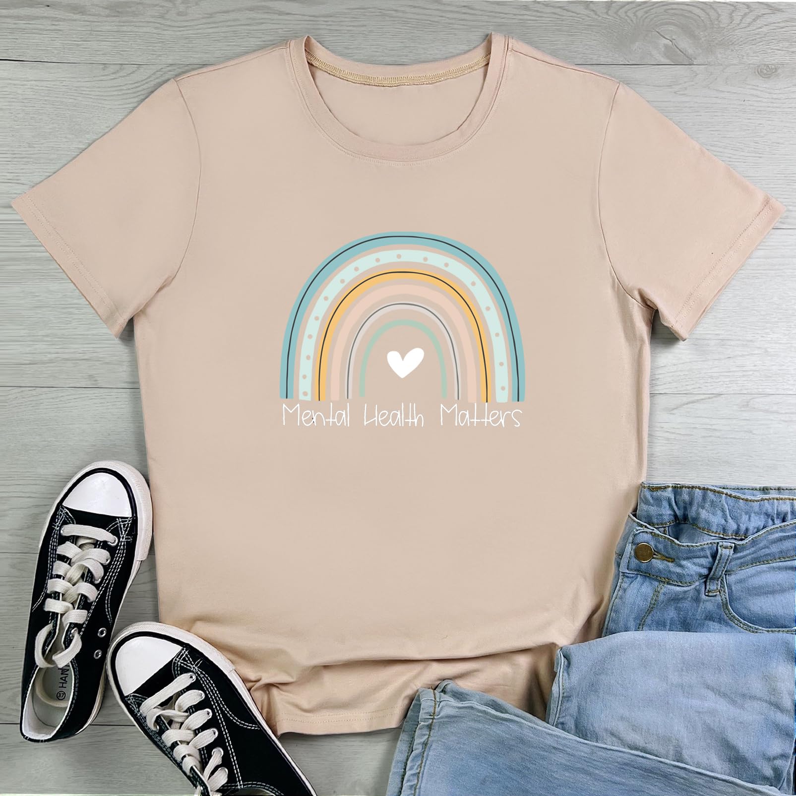 ROSEPARK Women's Cute Graphic Tees - Trendy Summer Tops for Casual Wear | Perfect for Beach Outings, Street Style & Everyday Comfort