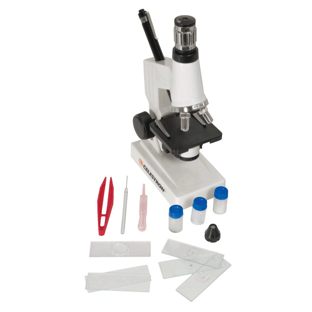 Celestron 44121 Advanced Biological Microscope Kit for Students & Hobbyists - Perfect for Home Science Labs & Classroom Experiments