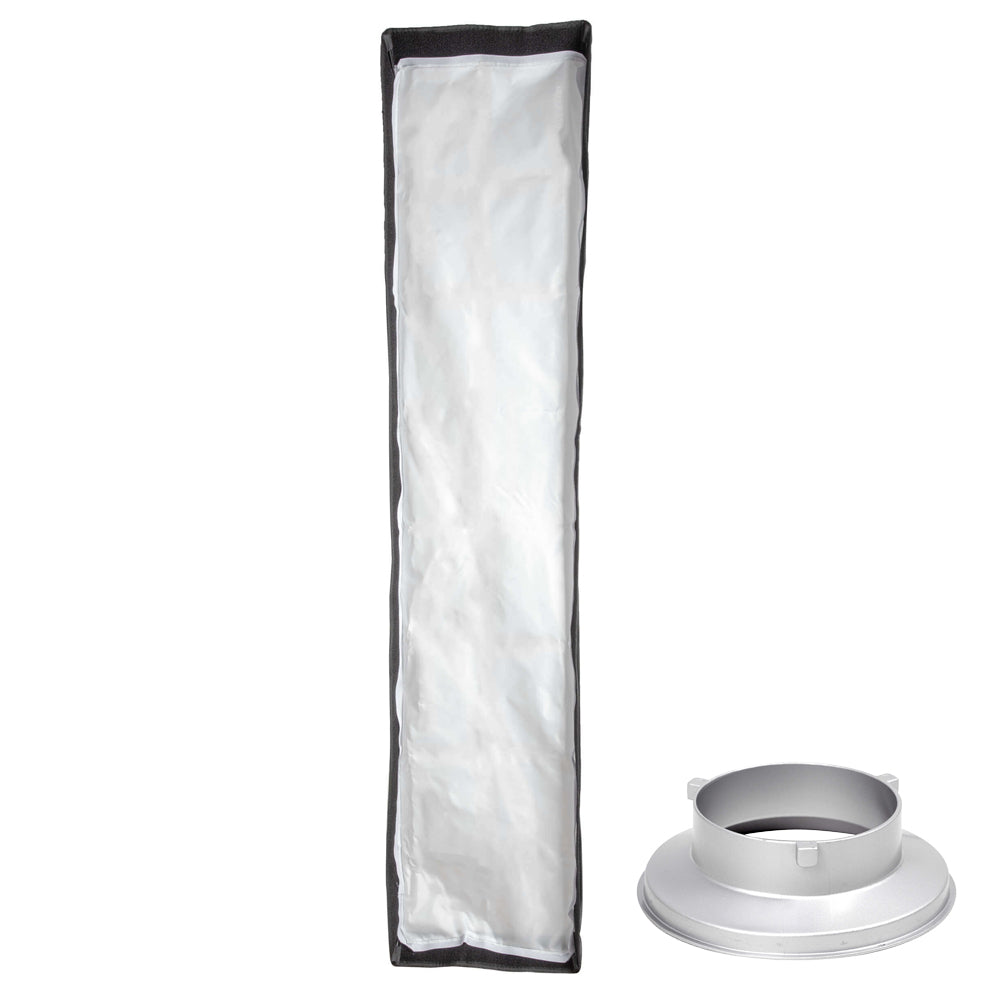 35x160cm Dual Layer Recessed Collapsible Strip Softbox for Photography Lighting - Perfect for Studio, Portrait, and Product Photography