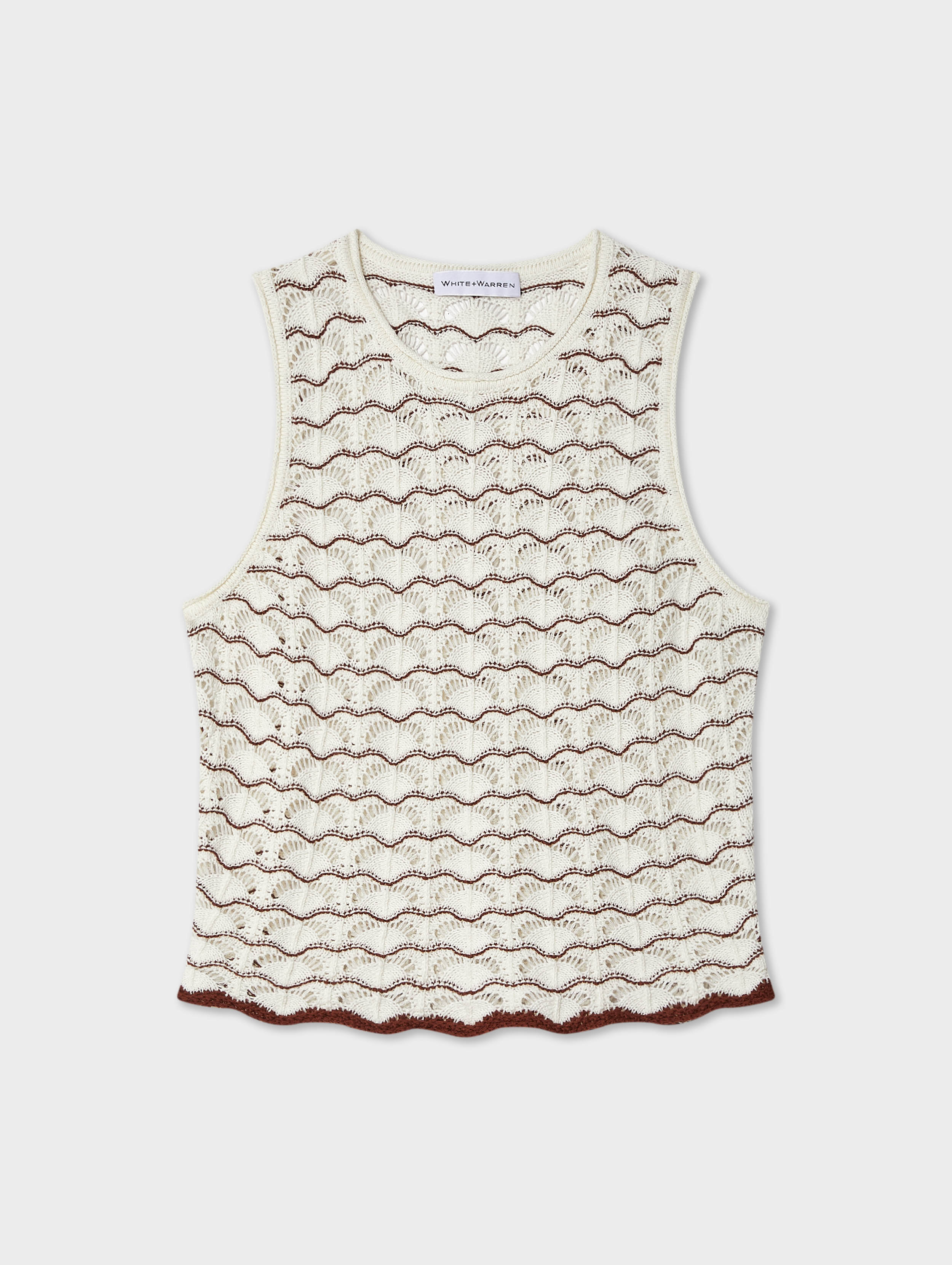 Soft Cotton Pointelle Stitch Tank Top for Women - Breathable Summer Casual Wear - Perfect for Beach, Vacation & Everyday Outfits