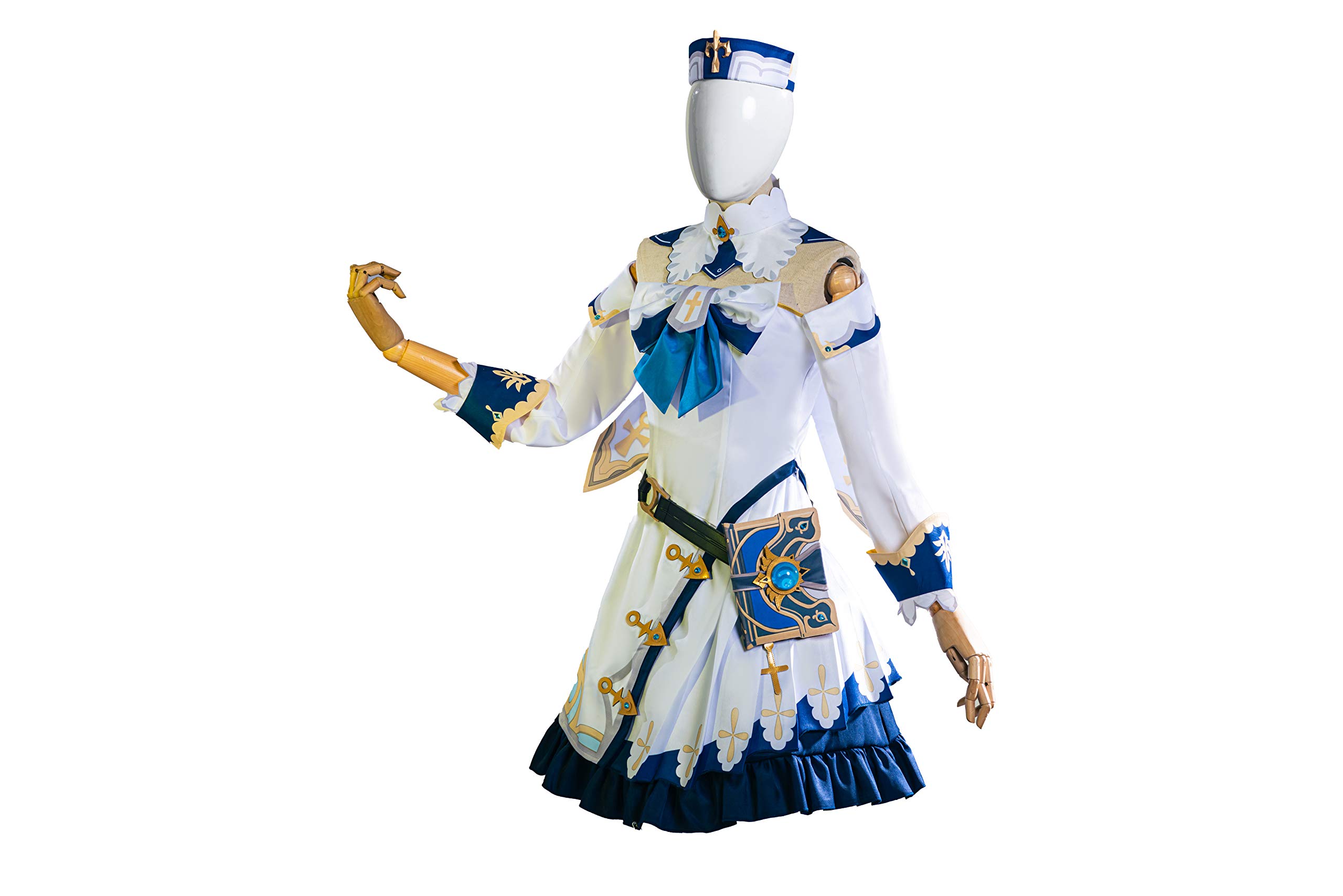 Genshin Impact Barbara Cosplay Costume Set for Women - Full Outfit with Accessories | Anime Convention, Halloween Party & Cosplay Event Costume