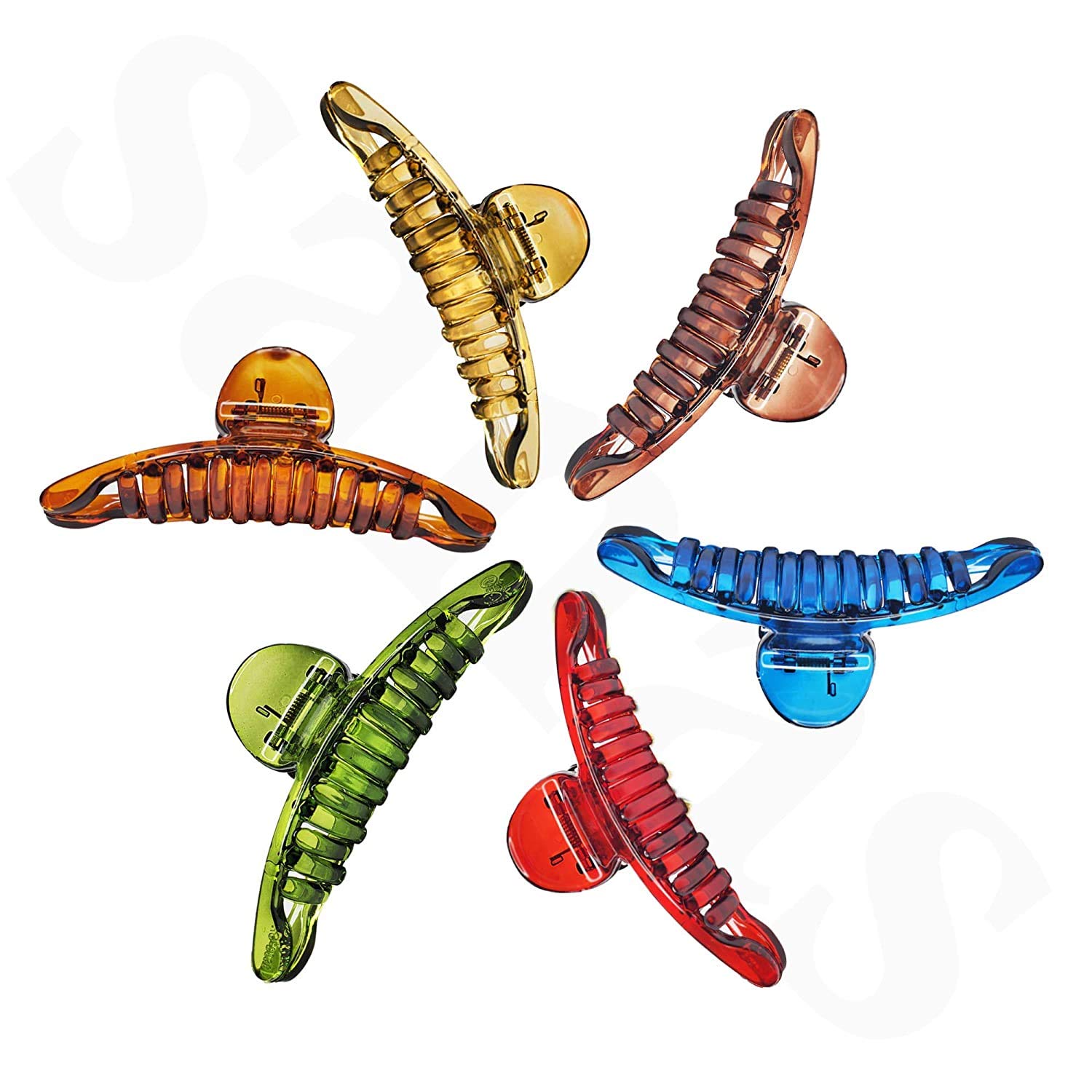 Korean Acrylic Transparent Hair Clips for Women - Butterfly Shape Hair Clutchers Combo Pack of 2 - Perfect for Everyday Styling, Parties & Gifts