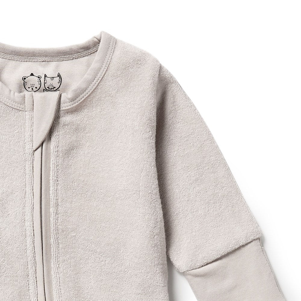 Organic Baby Terry Zipsuit - Soft & Breathable Cotton Romper for Newborns & Infants | Perfect for Playtime, Sleep & Everyday Comfort