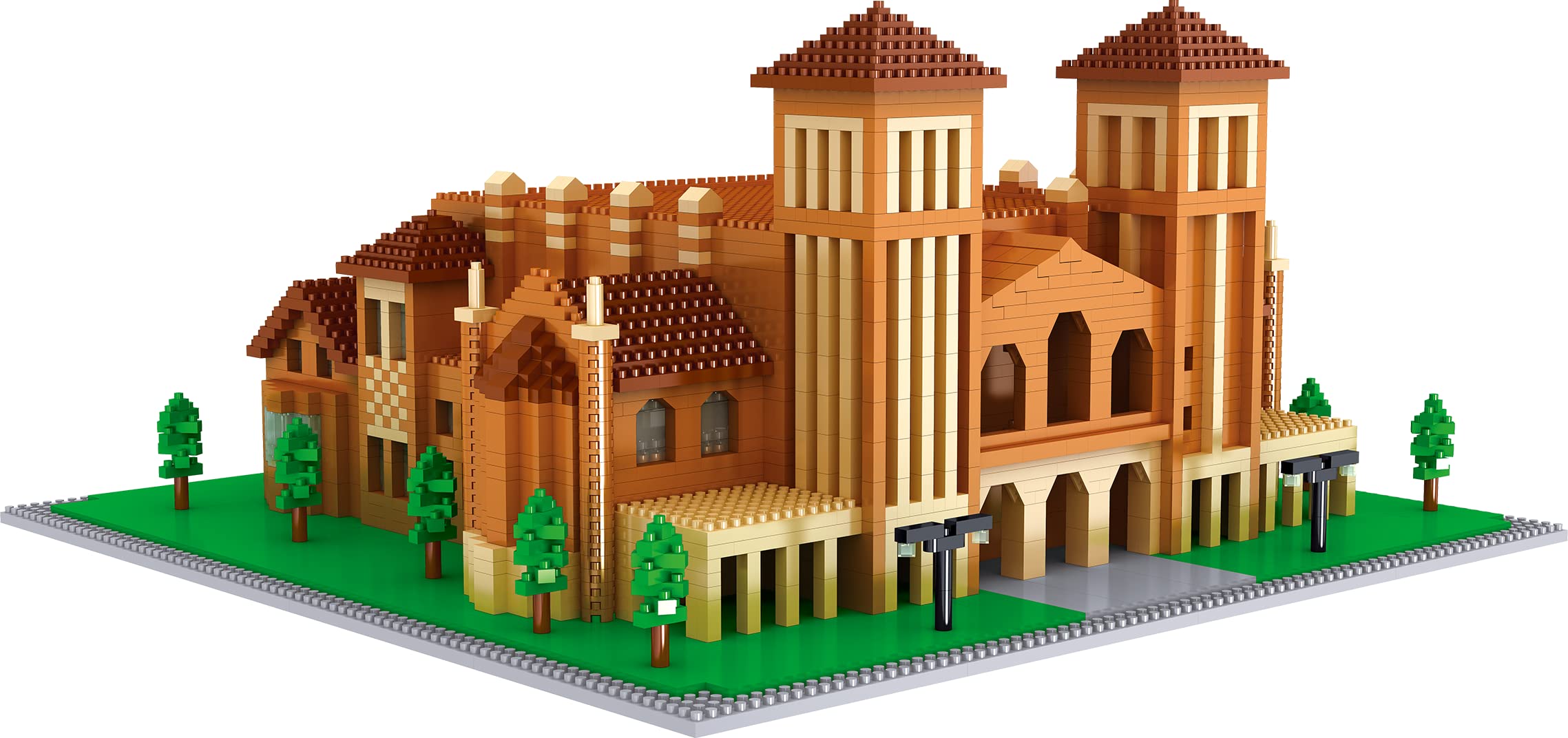 SEMKY Micro Mini Blocks Caltech Famous Landmark Model Set - 3198 Pieces STEM Building Toy for Adults & Kids, Architecture Educational Gift for Home Decor & Office Display