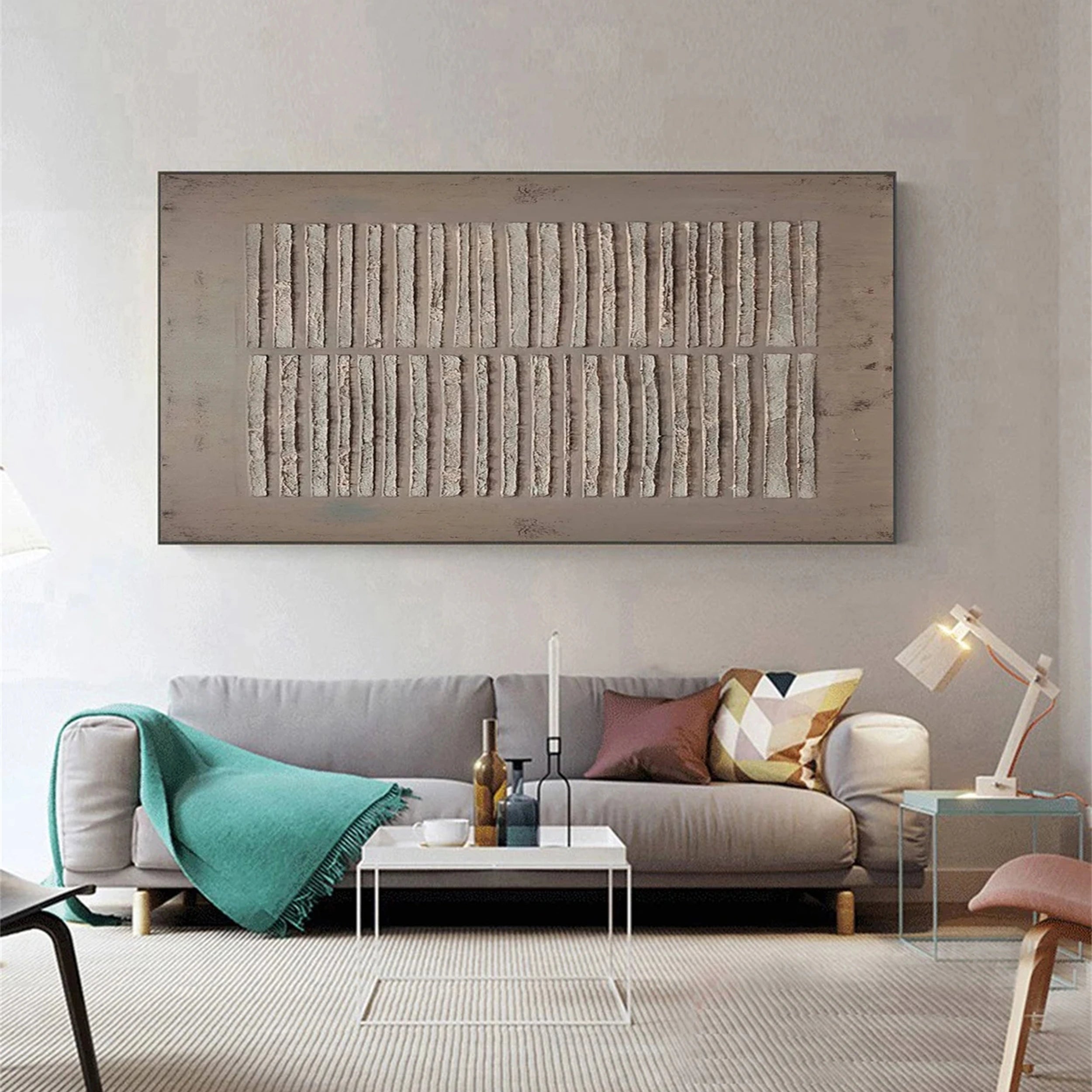 Abstract Tranquility Wall Art Print #WS111 - Modern Home Decor for Living Room, Bedroom & Office - Calming Abstract Painting for Relaxation & Stress Relief