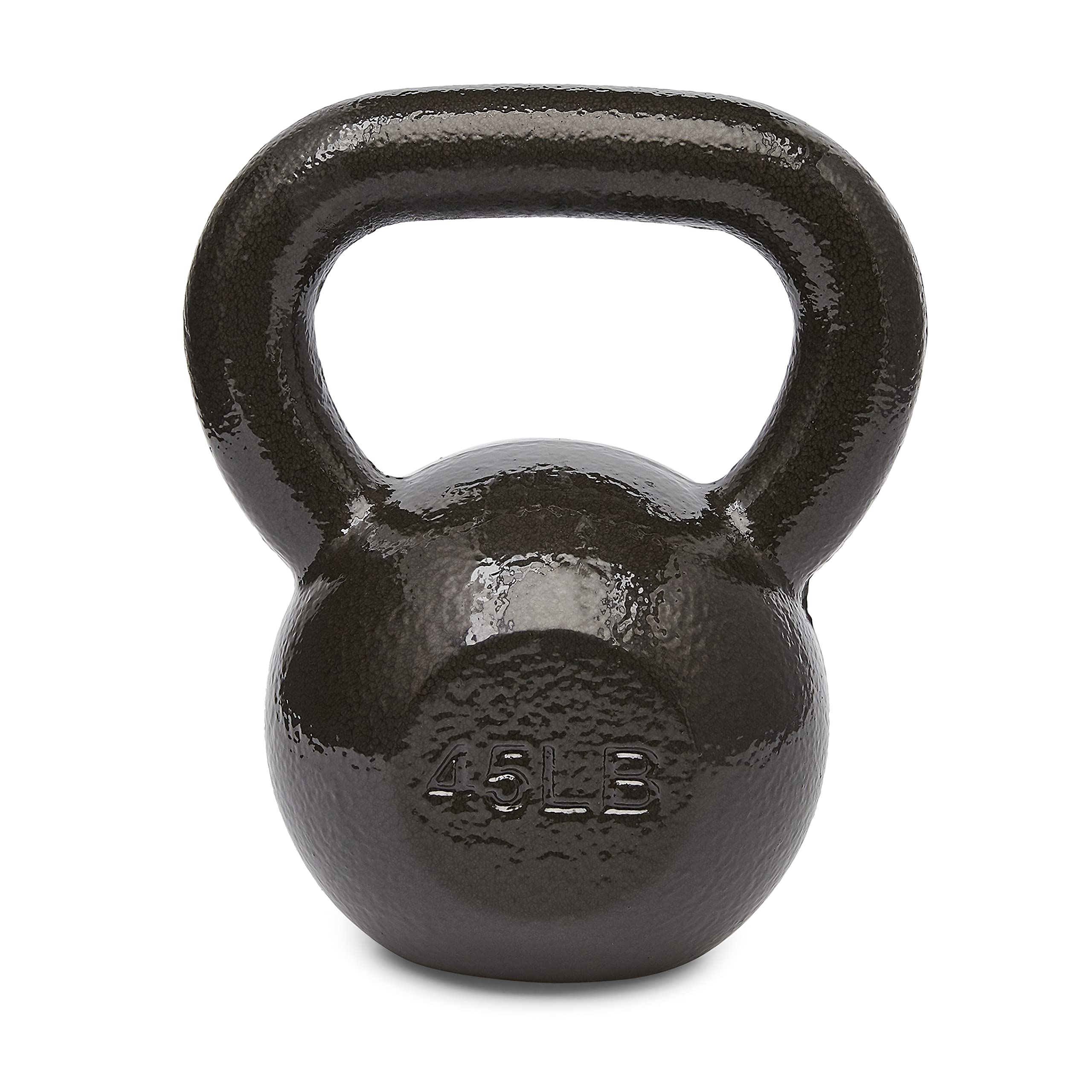 Amazon Basics Cast Iron Kettlebell - 5-50 lbs Weight Options for Home Gym, Strength Training & CrossFit Workouts | Durable Iron Construction for Fitness Enthusiasts