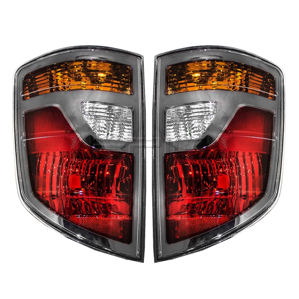OE Style Halogen Tail Lights Assembly Replacement for 2006-2008 Honda Ridgeline - Compatible with Part Numbers HO2818131, HO2819131, 33551SJCA01, 33501SJCA01 - Perfect for Night Driving Safety & Vehicle Customization