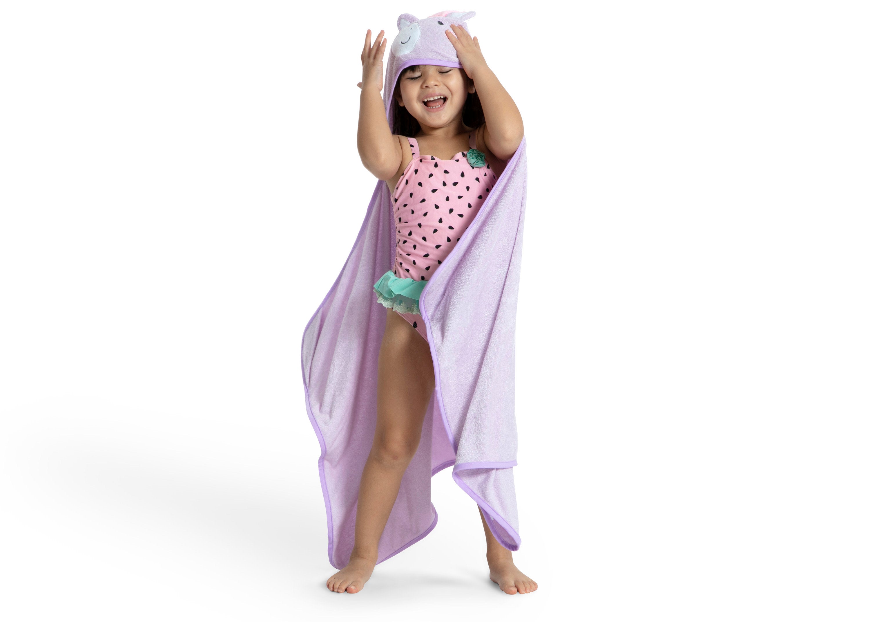 Soft Kids Hooded Bath Towel with Pockets - Absorbent Cotton Baby Towel for Boys & Girls - Perfect for Swimming, Beach, Bath Time & After Shower