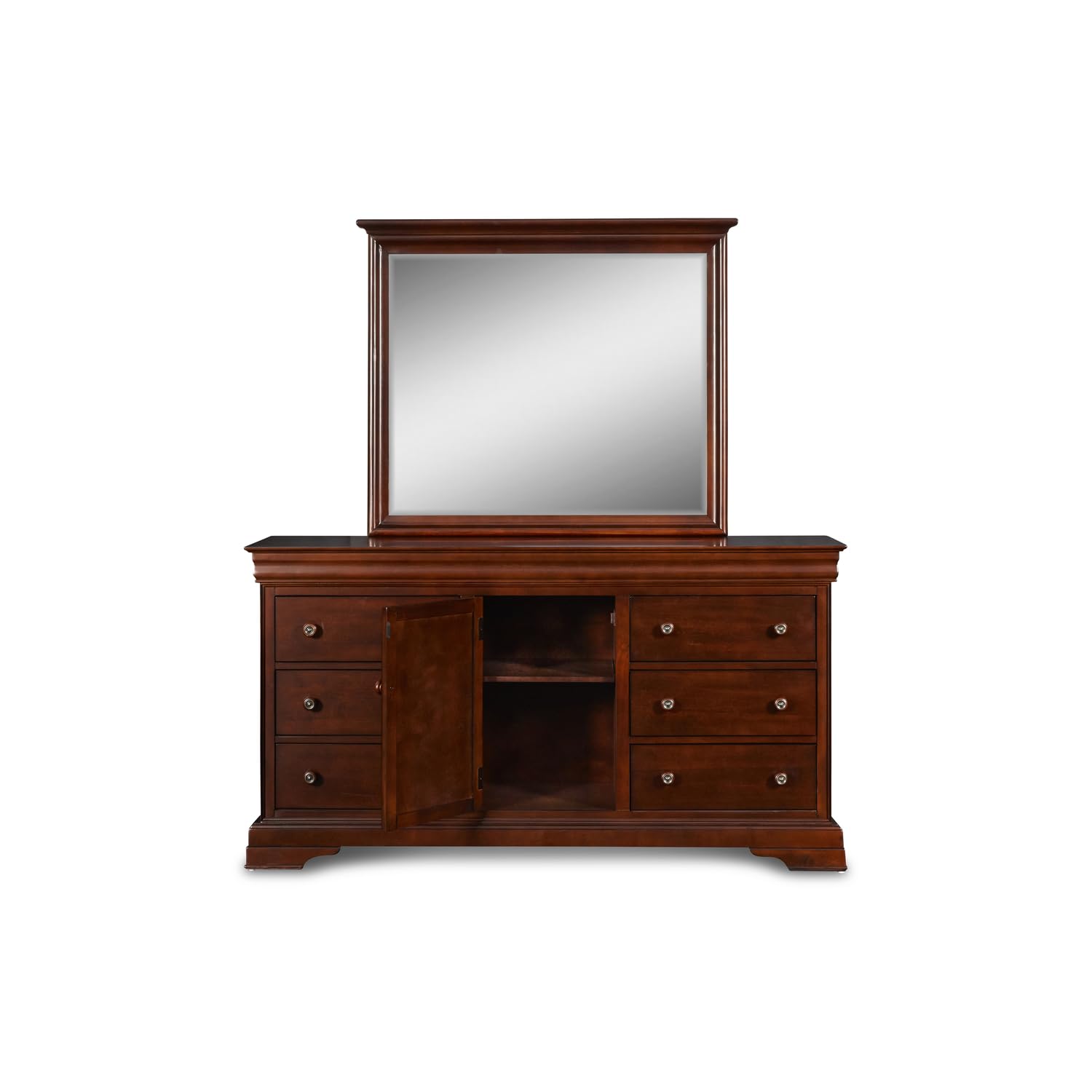 Versailles Bordeaux Dresser - Classic French Style Wooden Chest of Drawers for Bedroom & Living Room Storage | Elegant Home Decor & Furniture